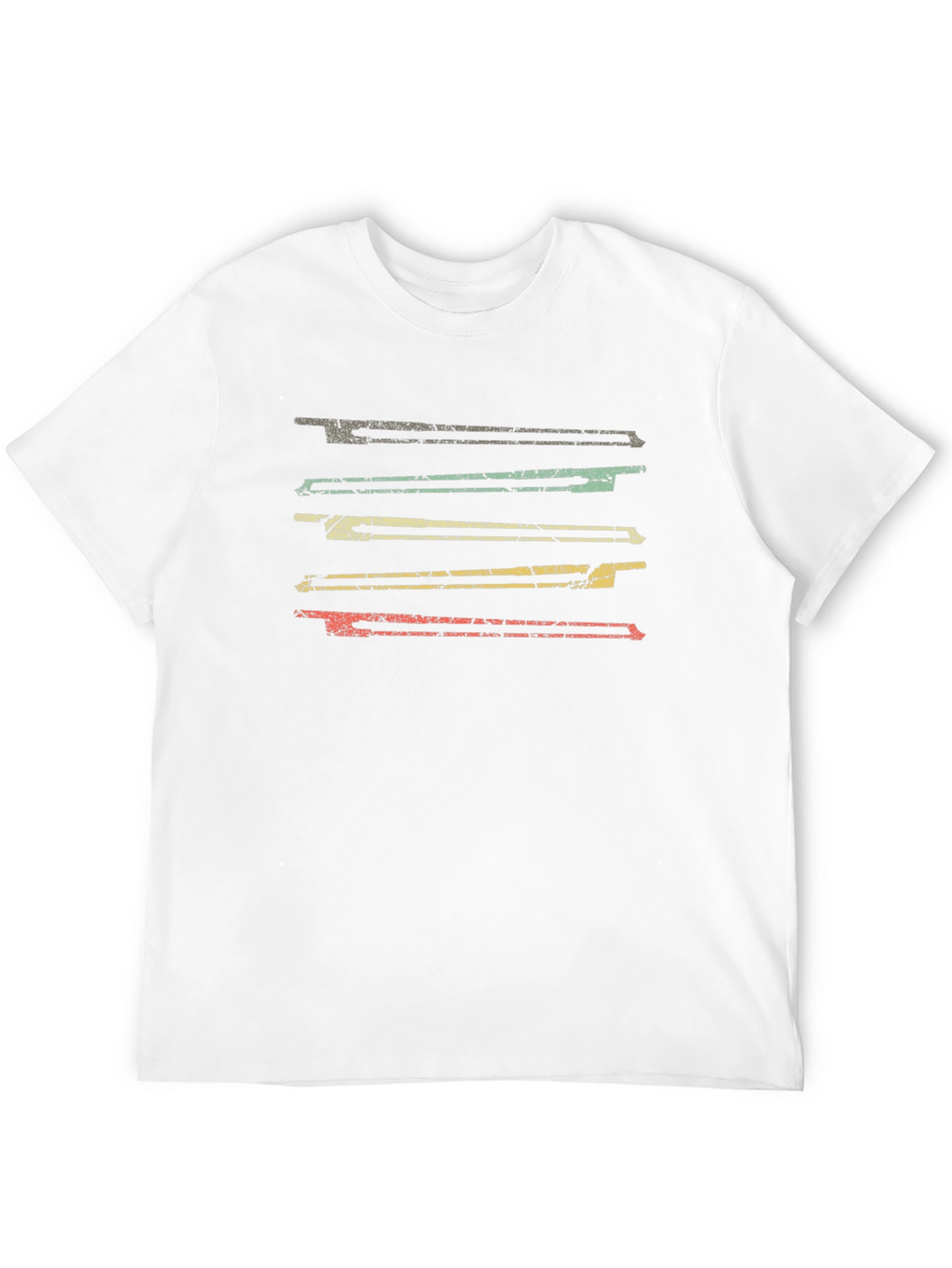 Retro Stripe Graphic Tee - Casual Comfort