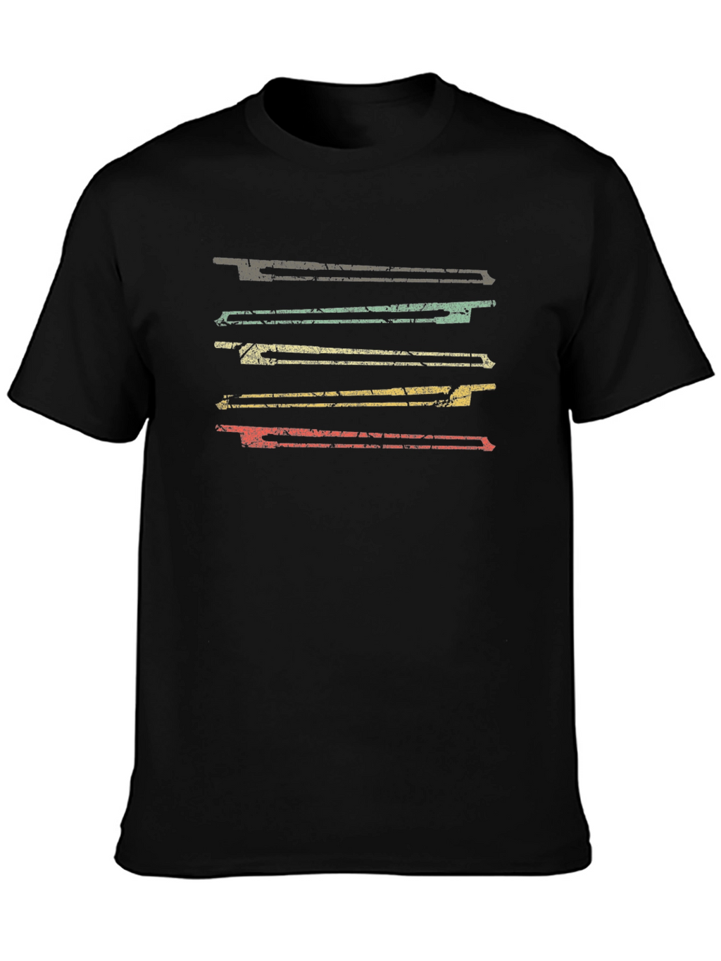Retro Stripe Graphic Tee - Casual Comfort