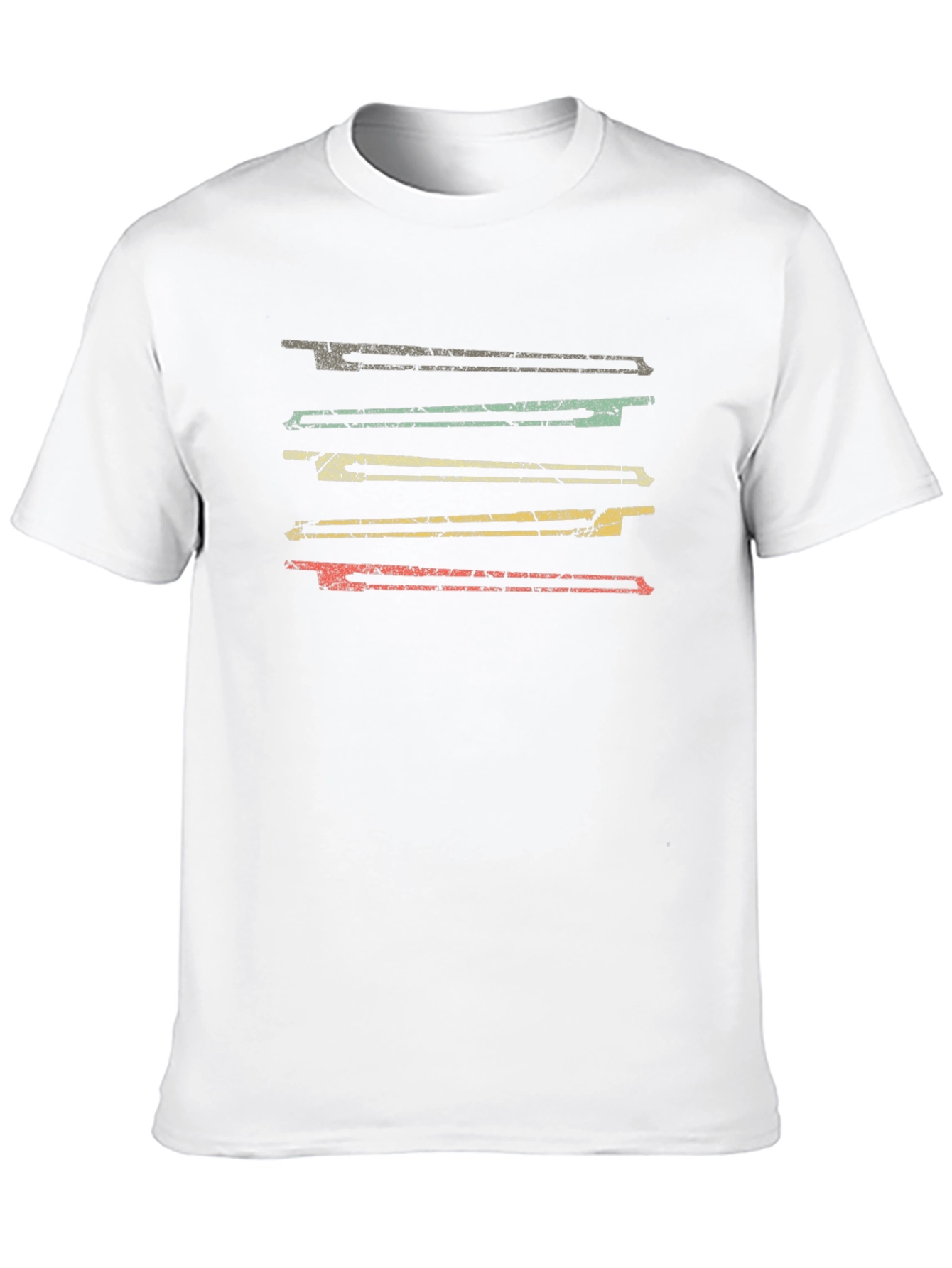 Retro Stripe Graphic Tee - Casual Comfort