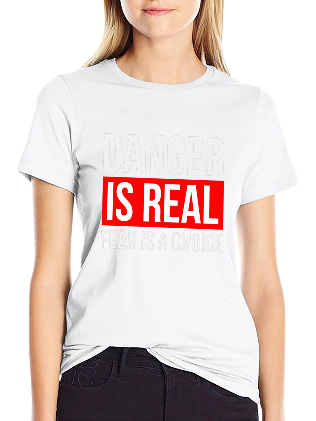 Danger is Real Graphic Tee - Motivational T-Shirt