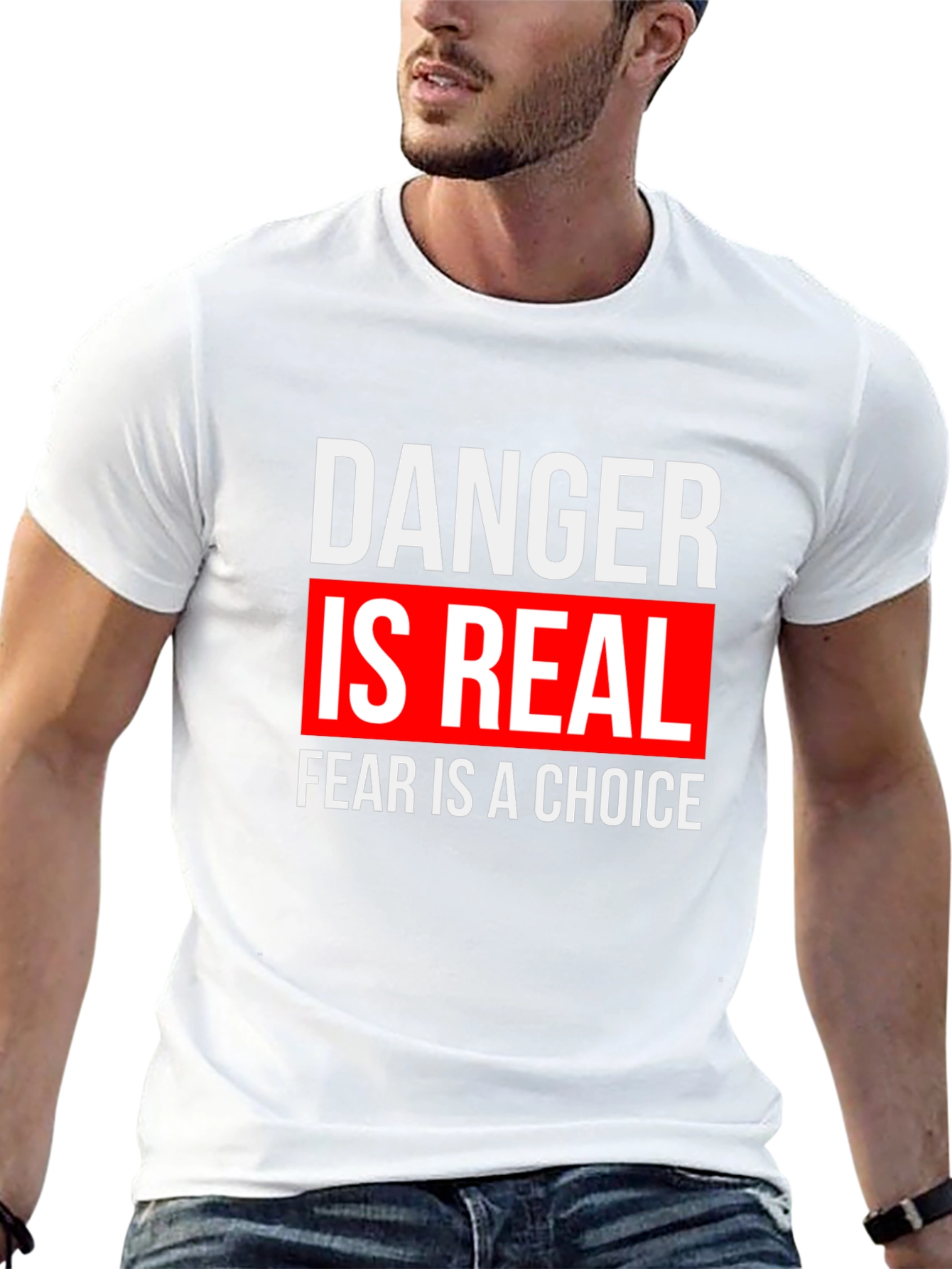 Danger is Real Graphic Tee - Motivational T-Shirt