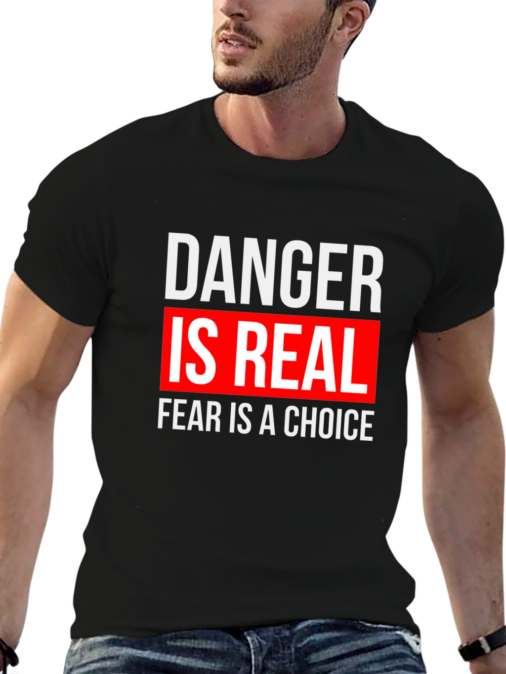 Danger is Real Graphic Tee - Motivational T-Shirt