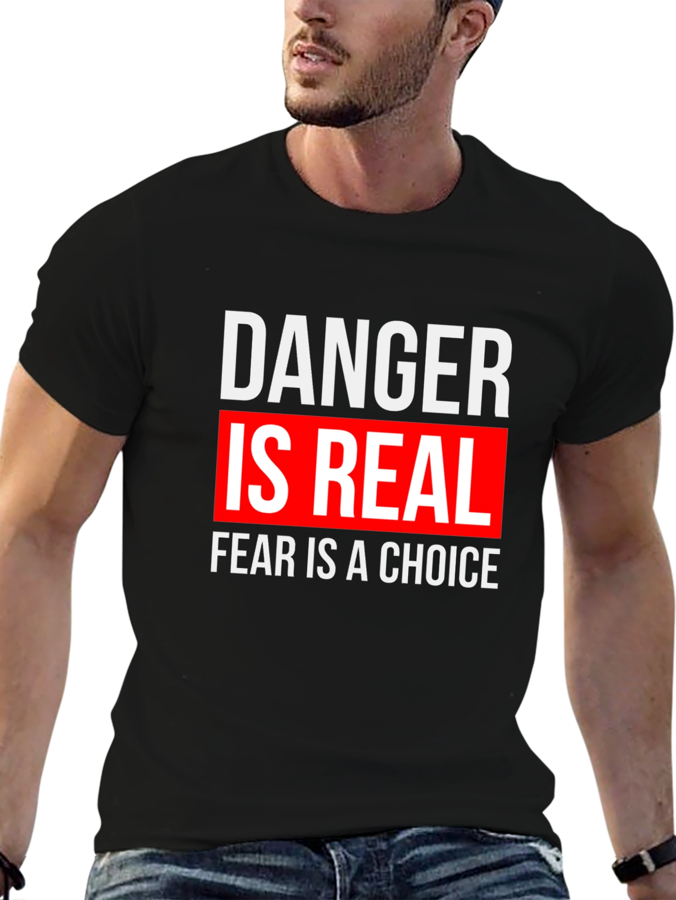 Danger is Real Graphic Tee - Motivational T-Shirt