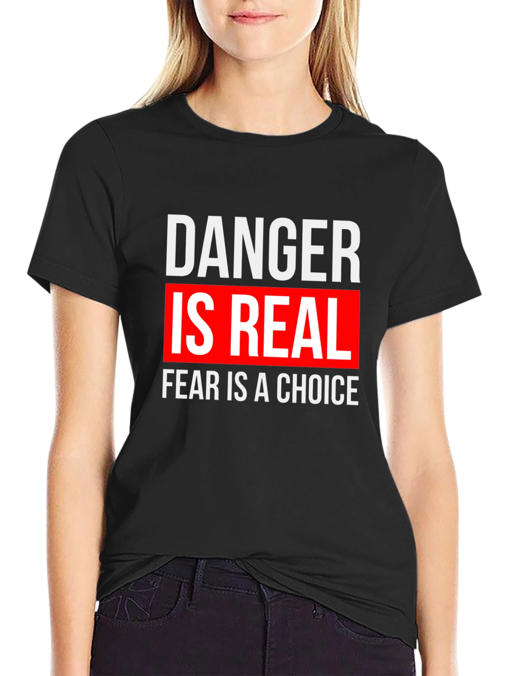 Danger is Real Graphic Tee - Motivational T-Shirt