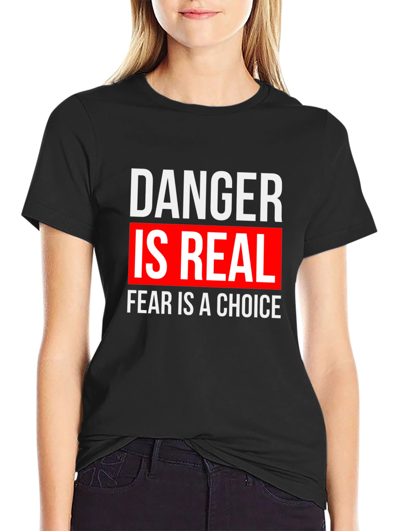 Danger is Real Graphic Tee - Motivational T-Shirt