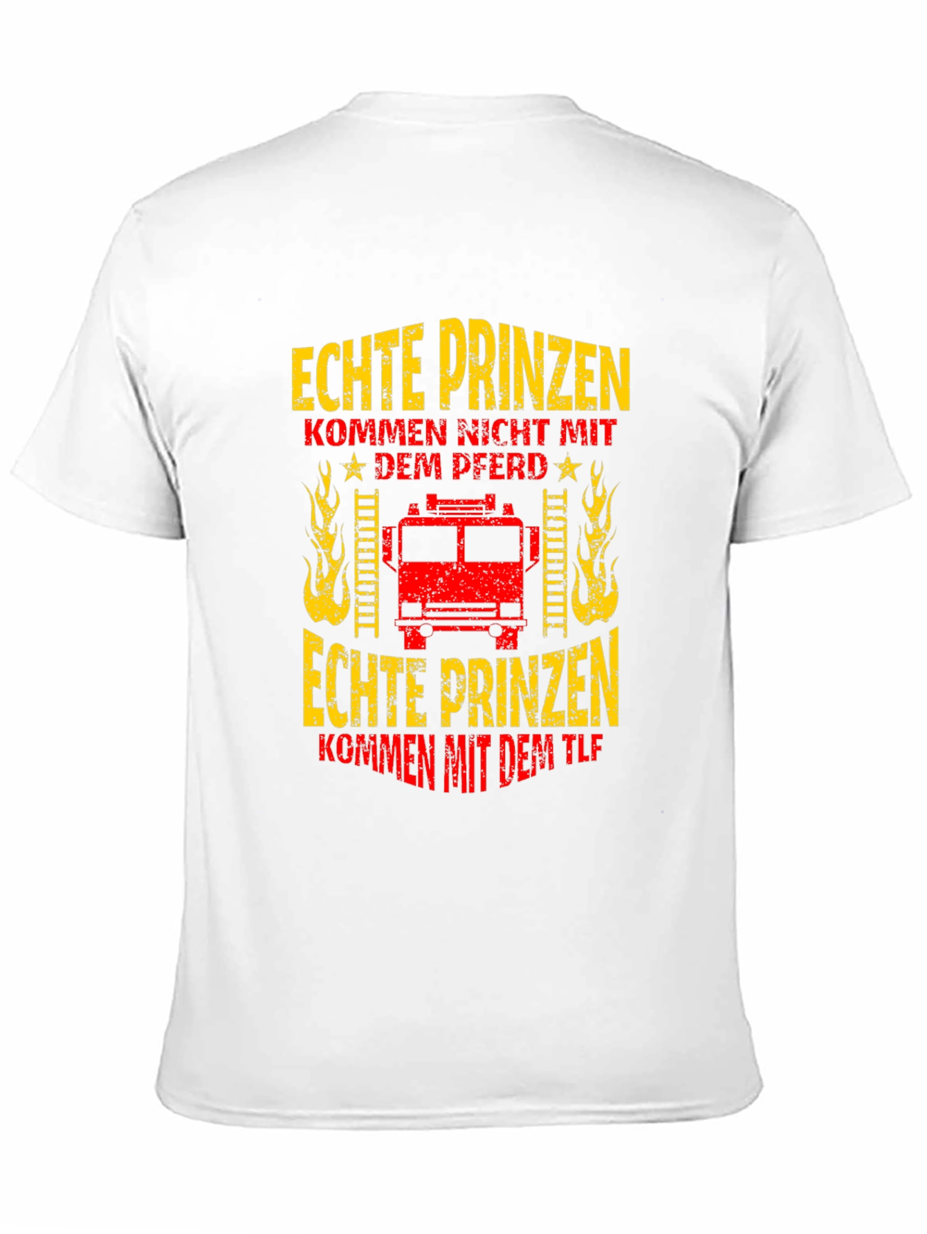 Firefighter T-Shirt - Real Princes Come With the TLF