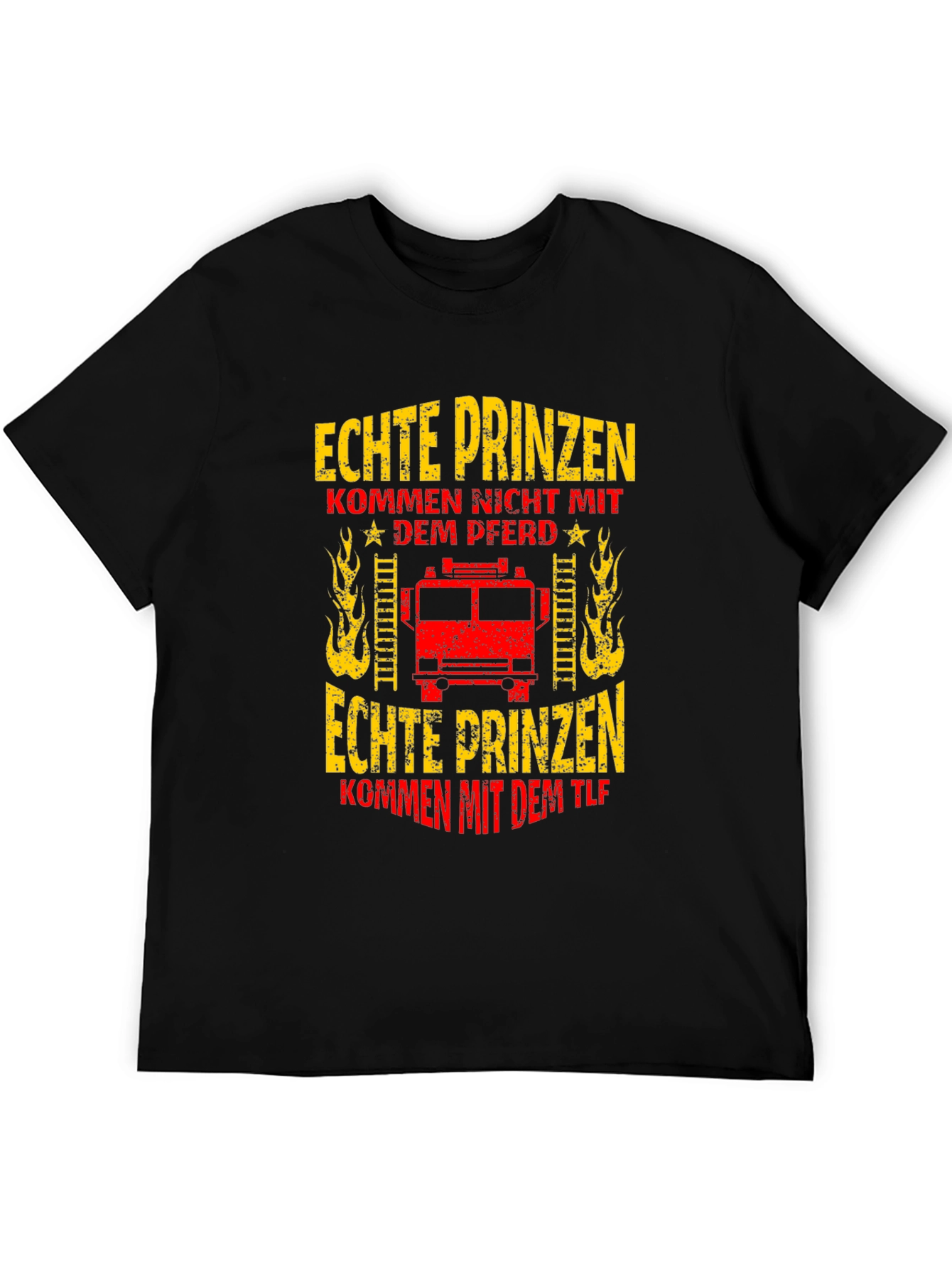 Firefighter T-Shirt - Real Princes Come With the TLF