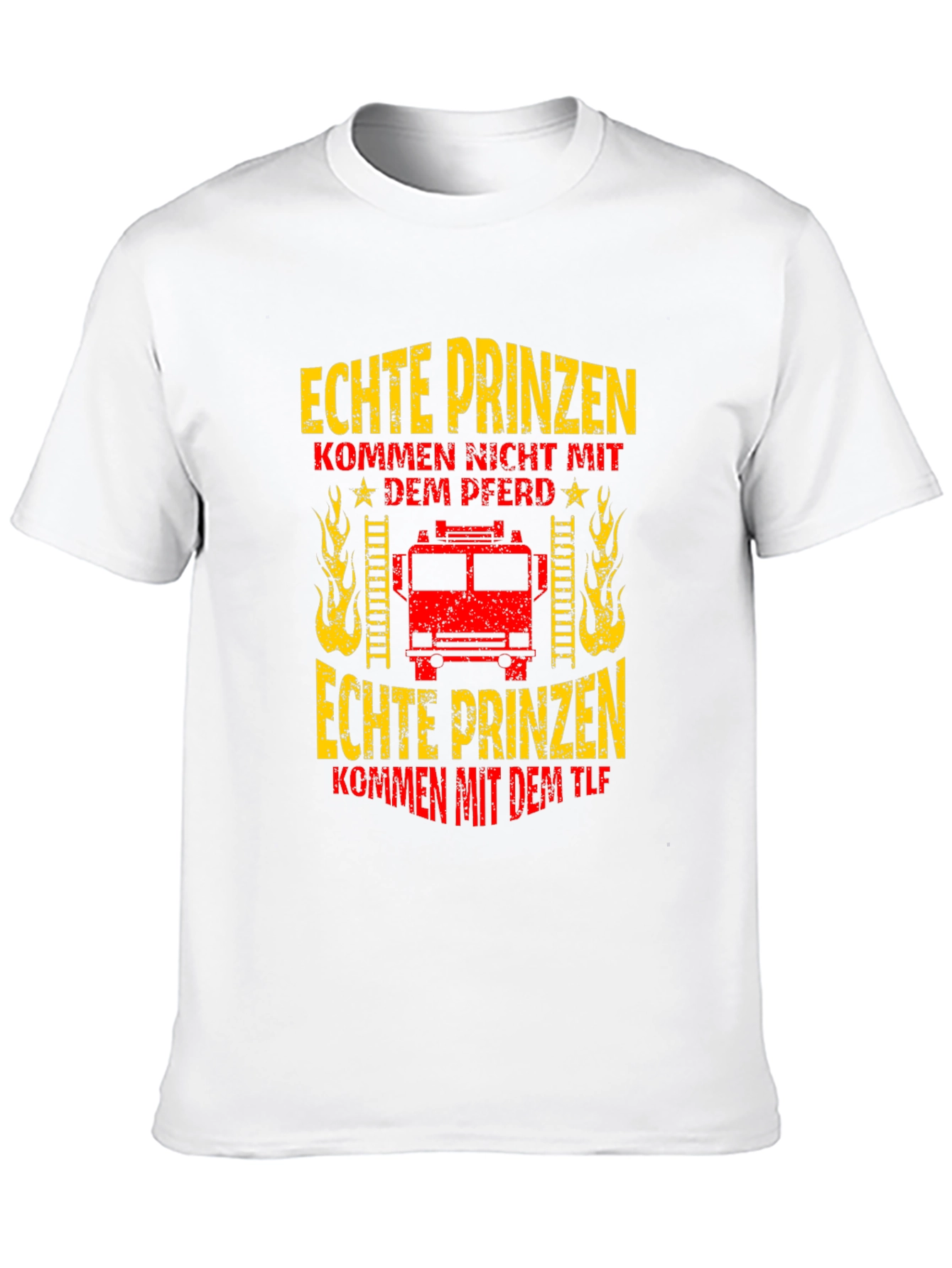 Firefighter T-Shirt - Real Princes Come With the TLF