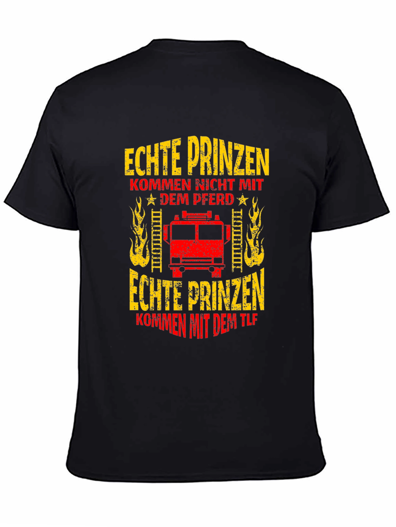 Firefighter T-Shirt - Real Princes Come With the TLF