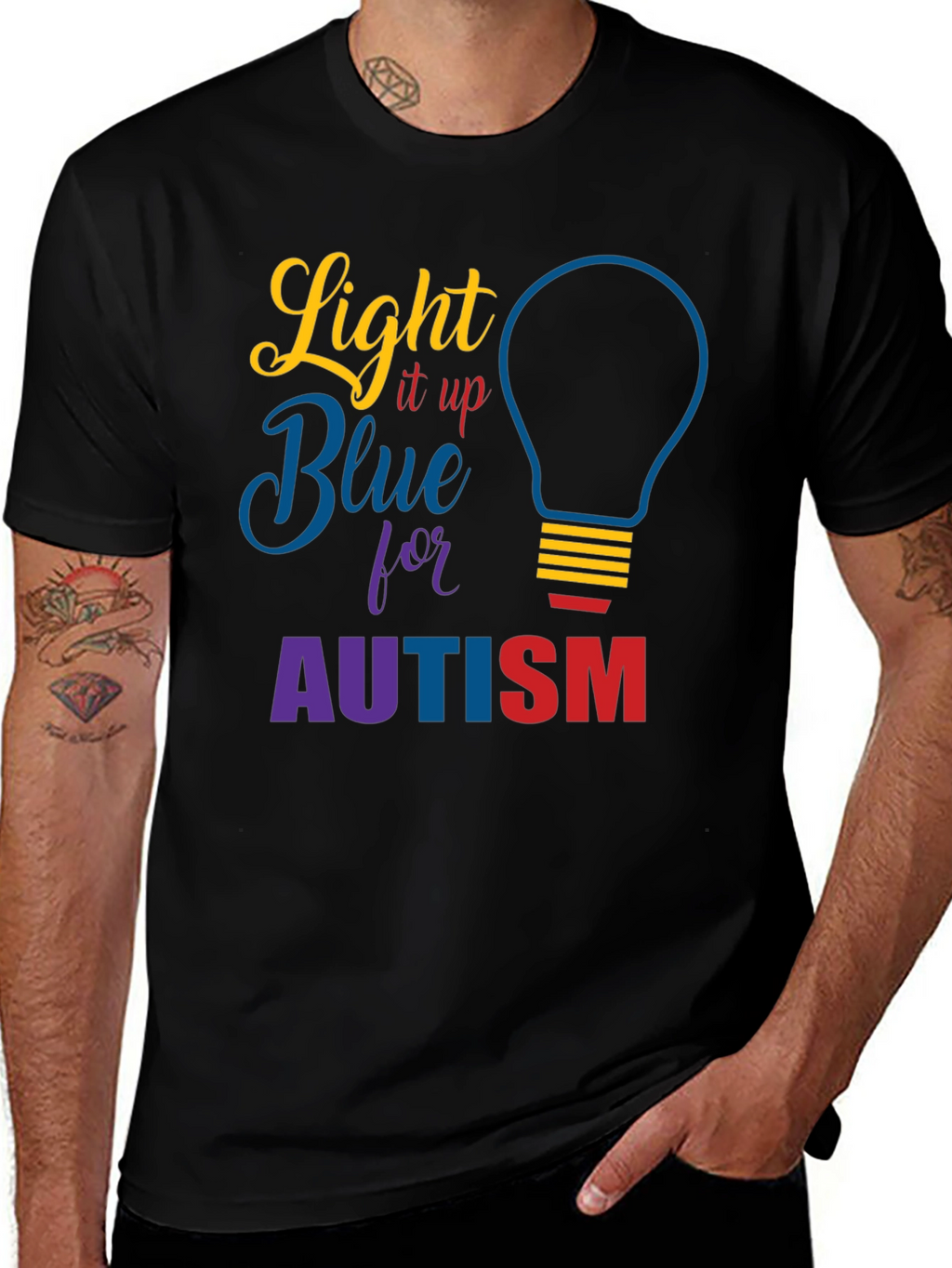 Light It Up Blue Autism Awareness T-Shirt
