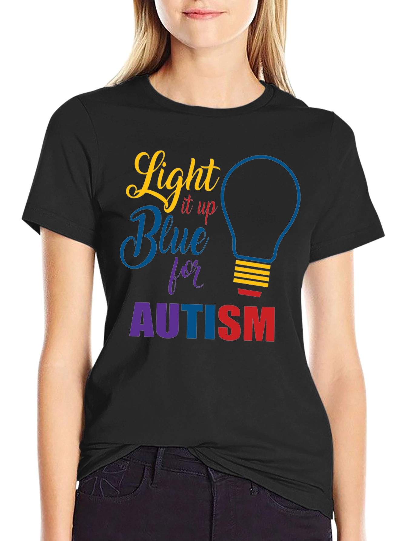 Light It Up Blue Autism Awareness T-Shirt