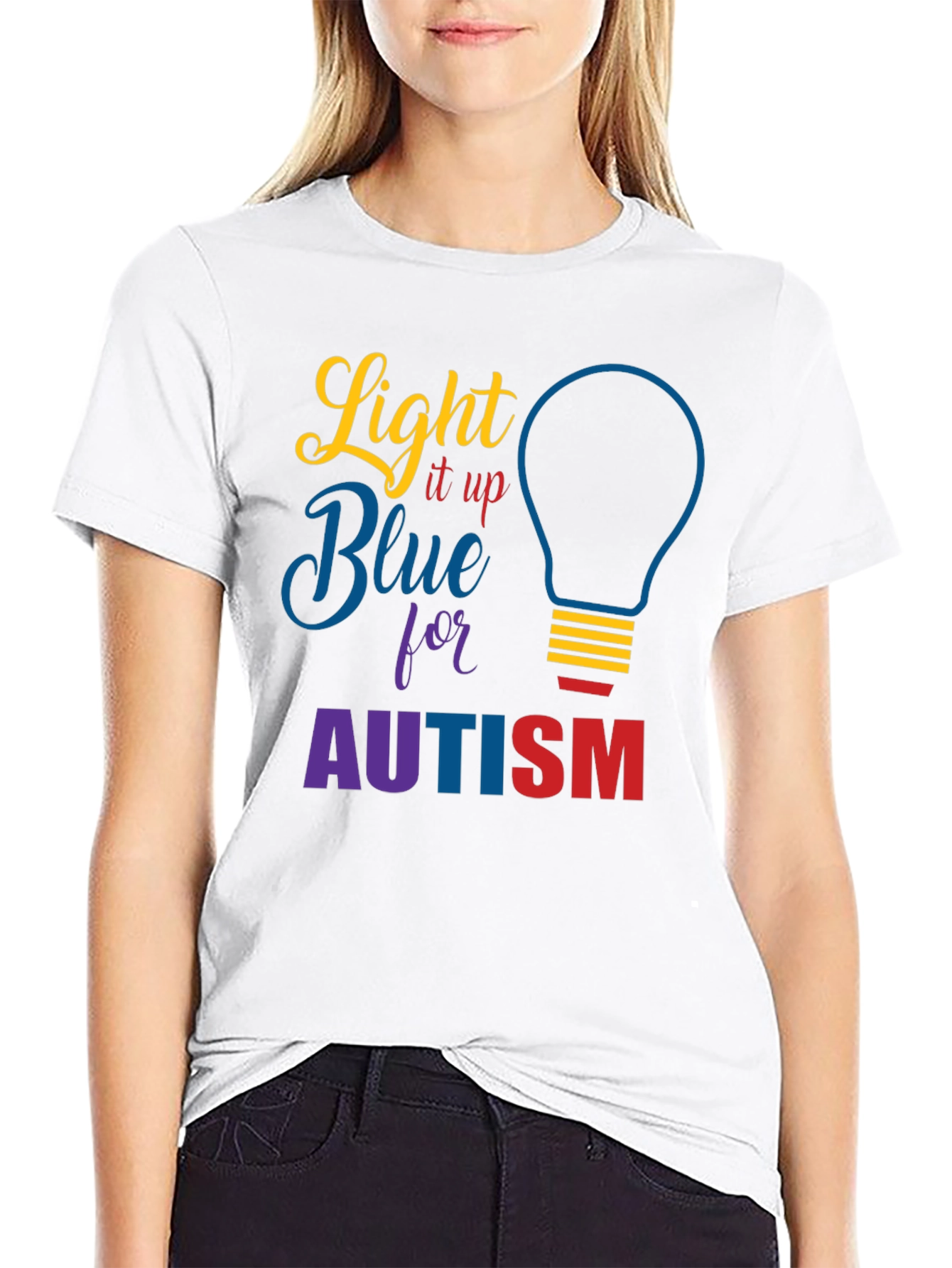 Light It Up Blue Autism Awareness T-Shirt