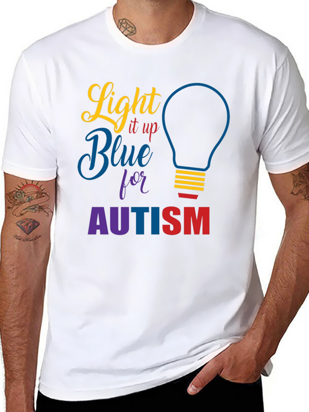Light It Up Blue Autism Awareness T-Shirt