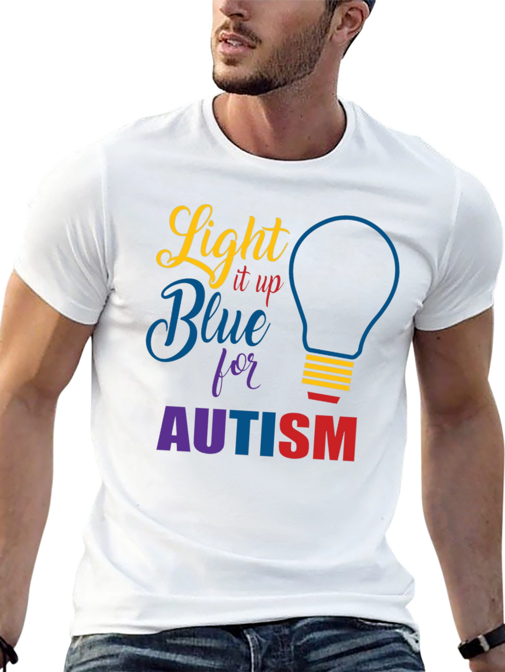 Light It Up Blue Autism Awareness T-Shirt