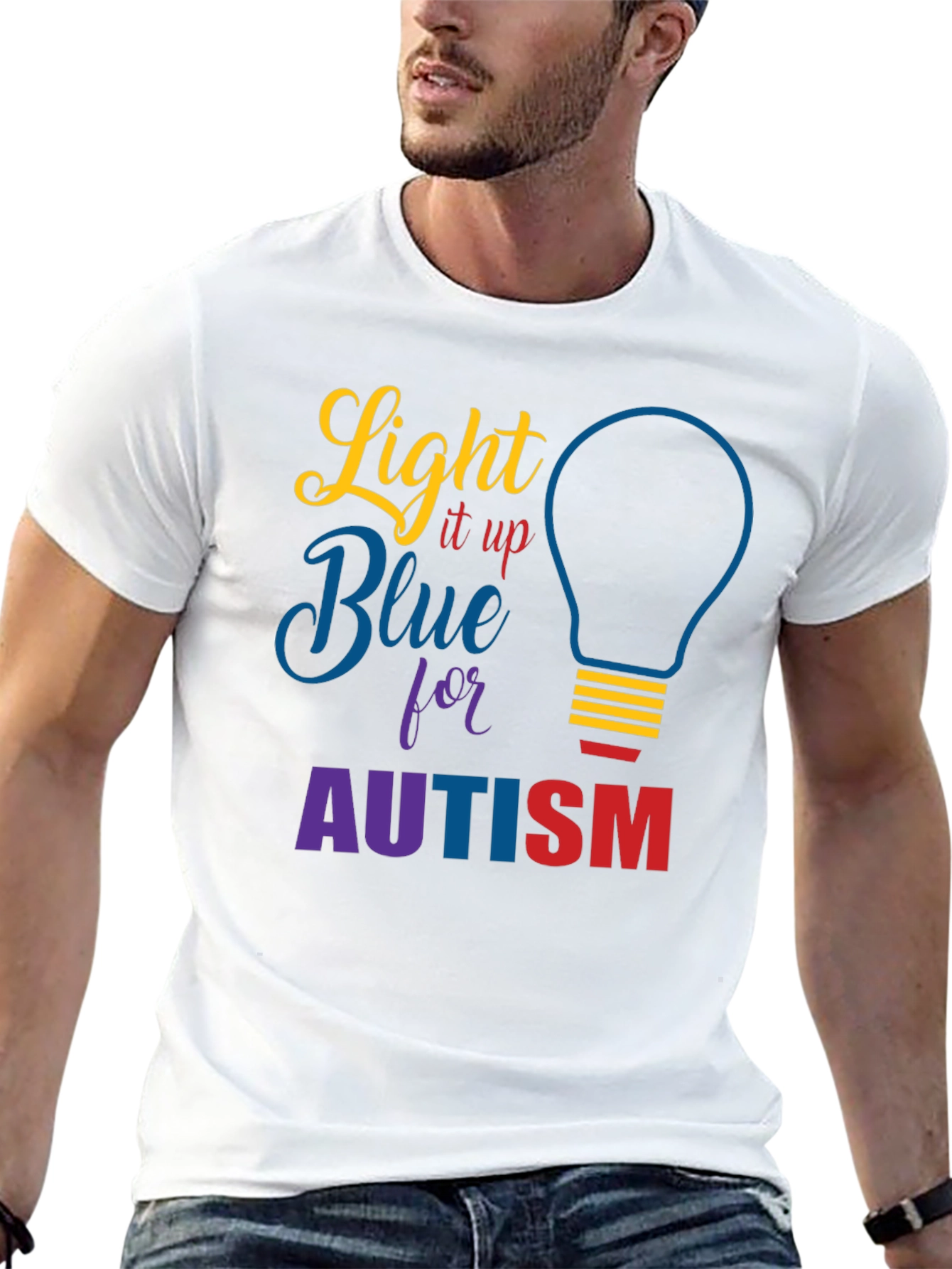 Light It Up Blue Autism Awareness T-Shirt