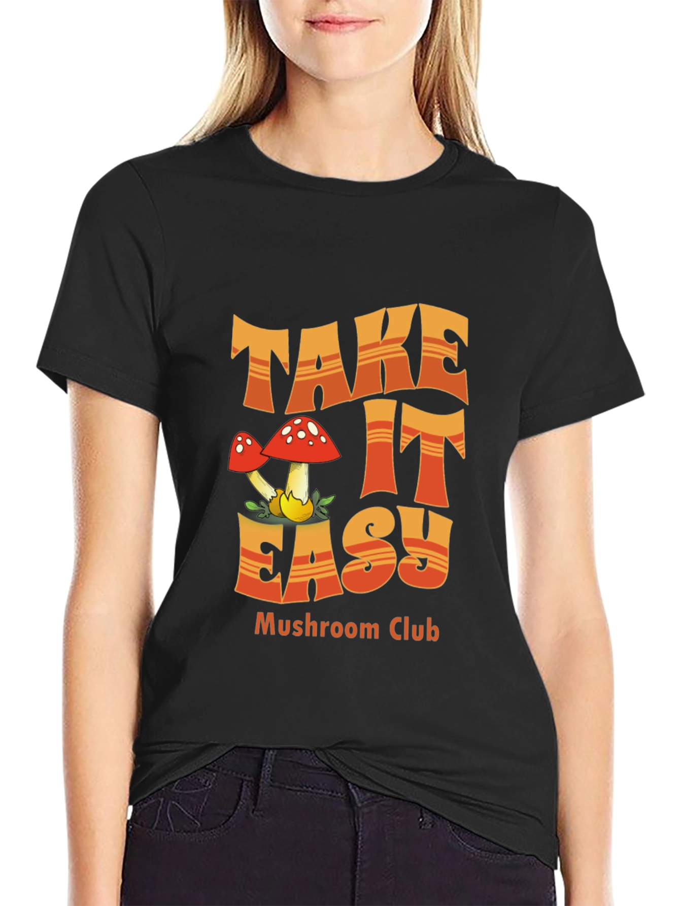 Take It Easy Mushroom Club T-Shirt