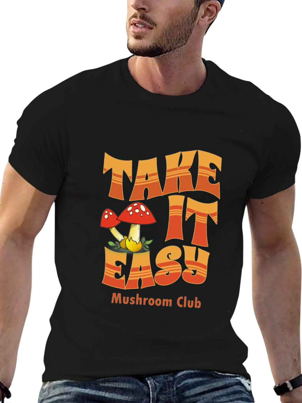 Take It Easy Mushroom Club T-Shirt