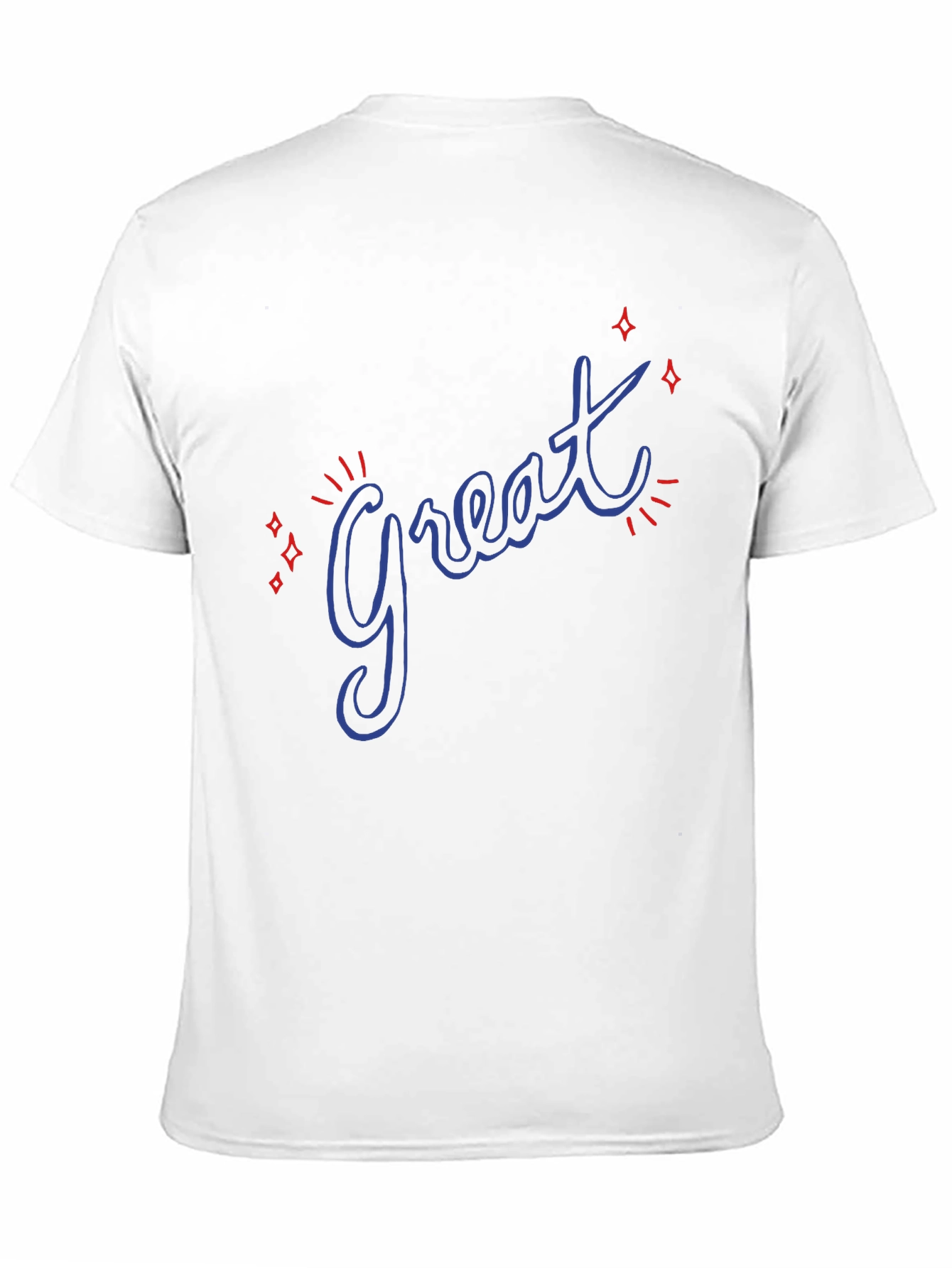 Great Graphic Tee - Trendy Casual Black T-Shirt