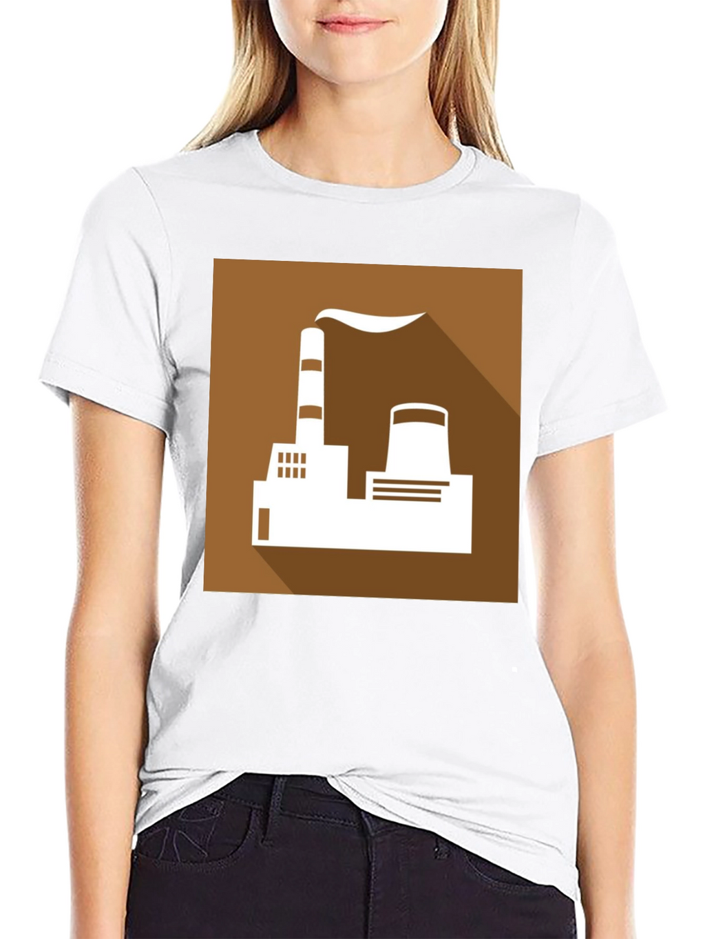 Factory Graphic T-Shirt - Black Cotton Tee