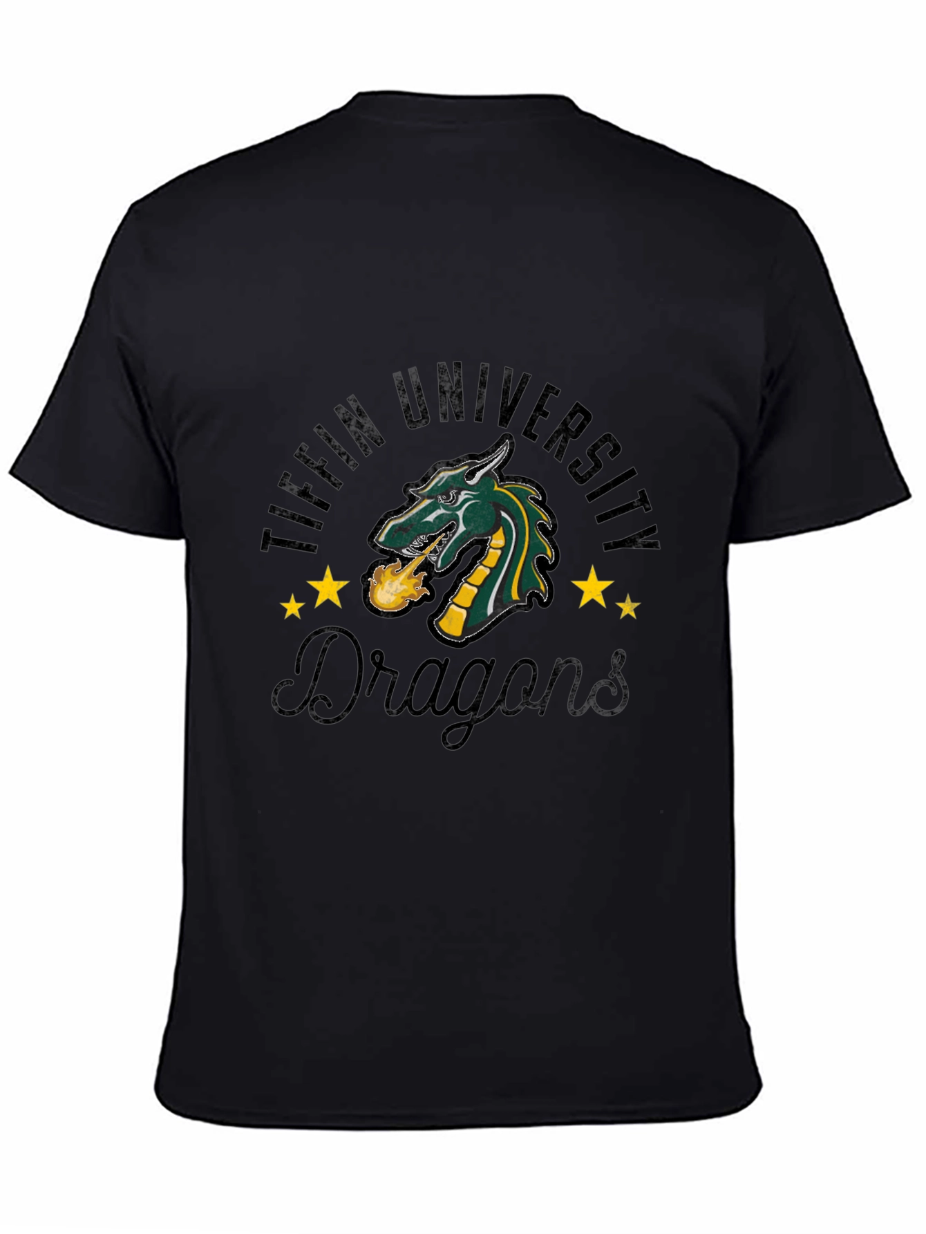Tiffin University Dragons Black T-Shirt