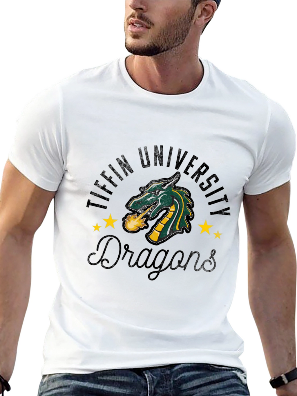 Tiffin University Dragons Black T-Shirt