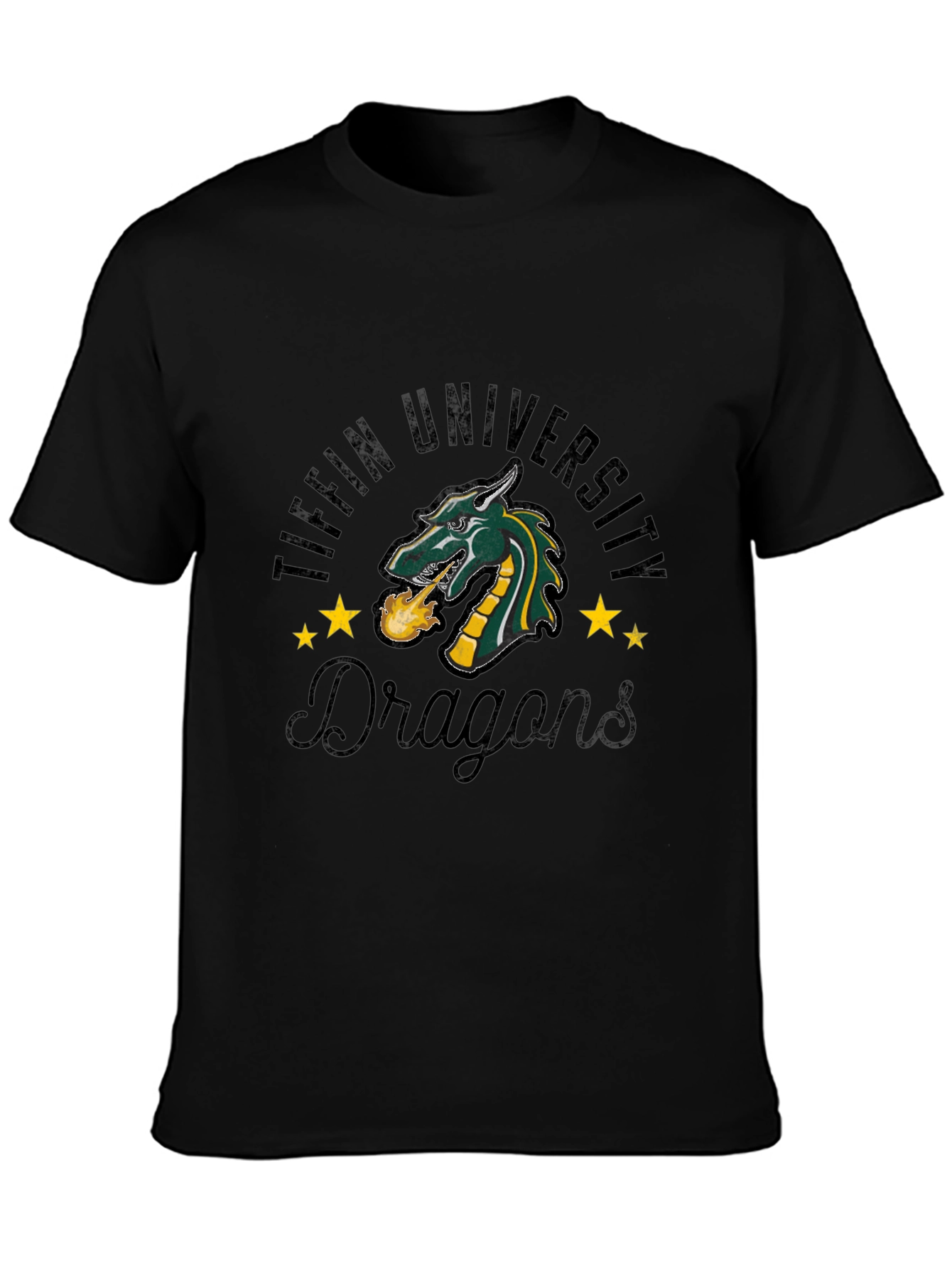 Tiffin University Dragons Black T-Shirt