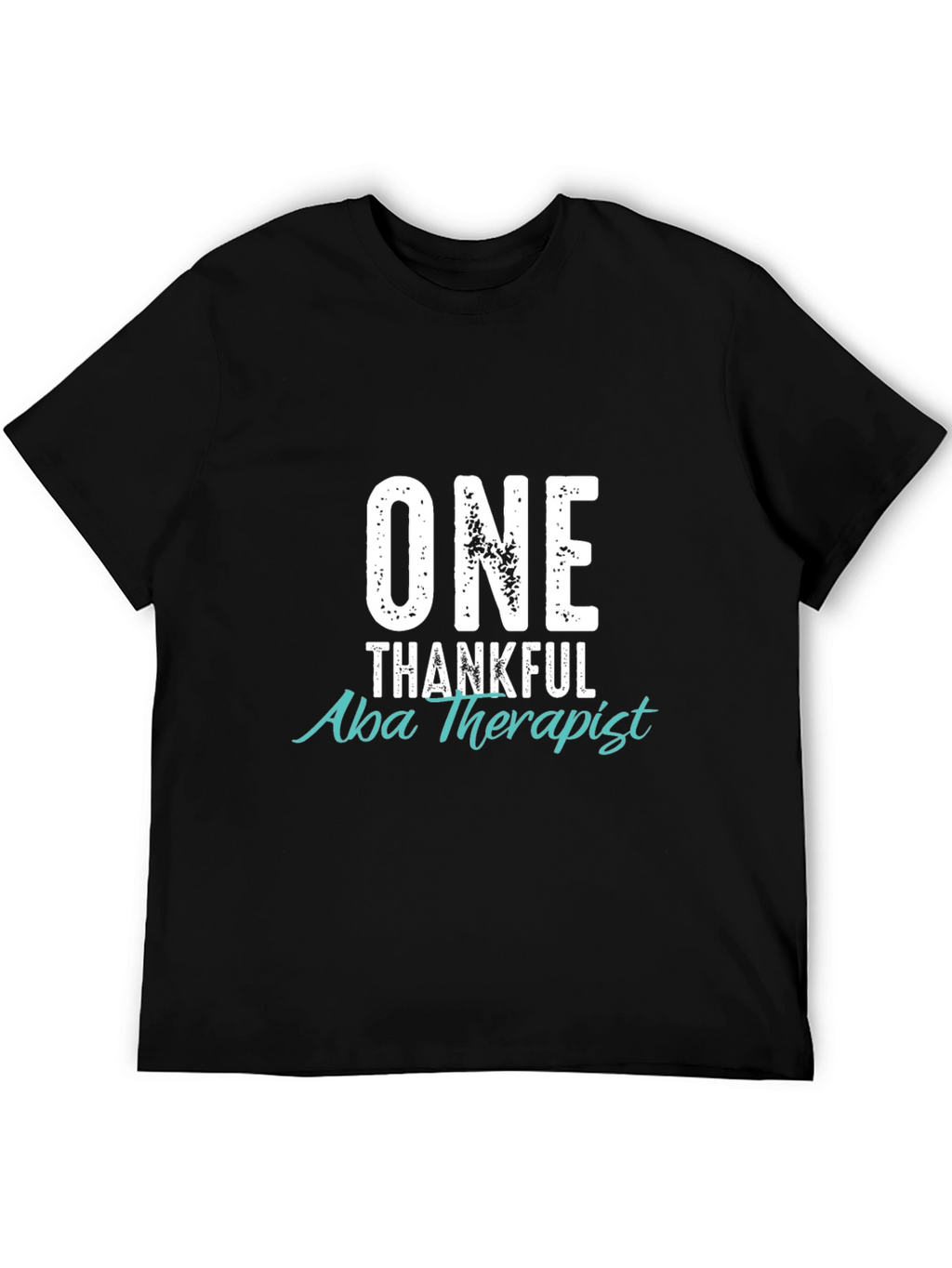 One Thankful Aba Therapist Black T-Shirt