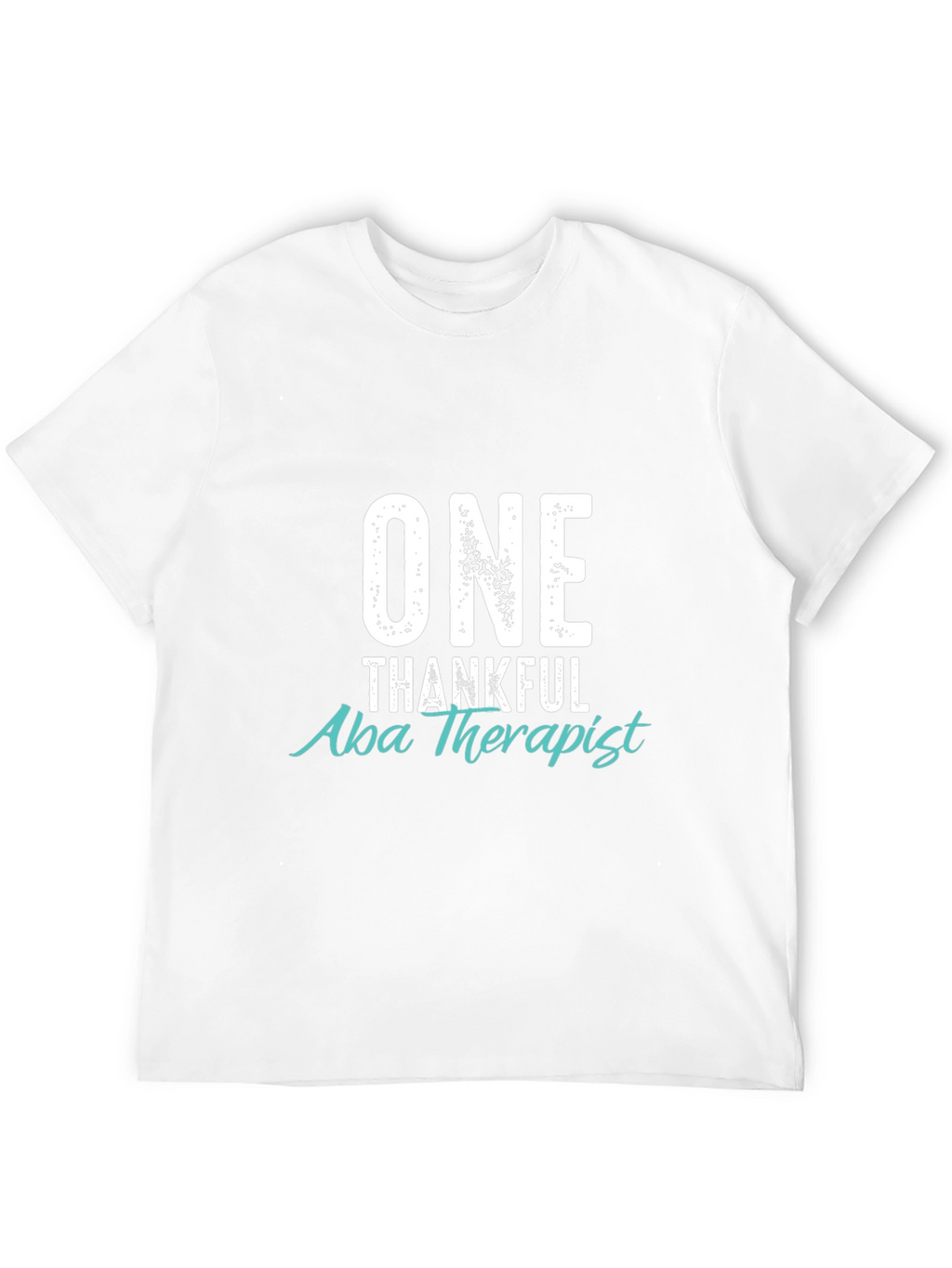 One Thankful Aba Therapist Black T-Shirt
