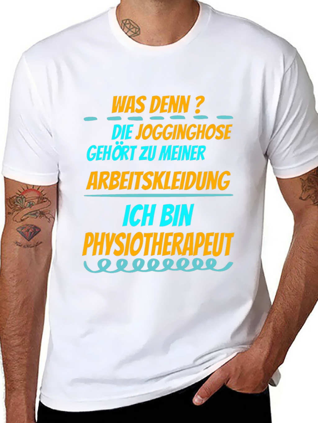 Funny Physiotherapist T-Shirt - Jogginghose Arbeitskleidung