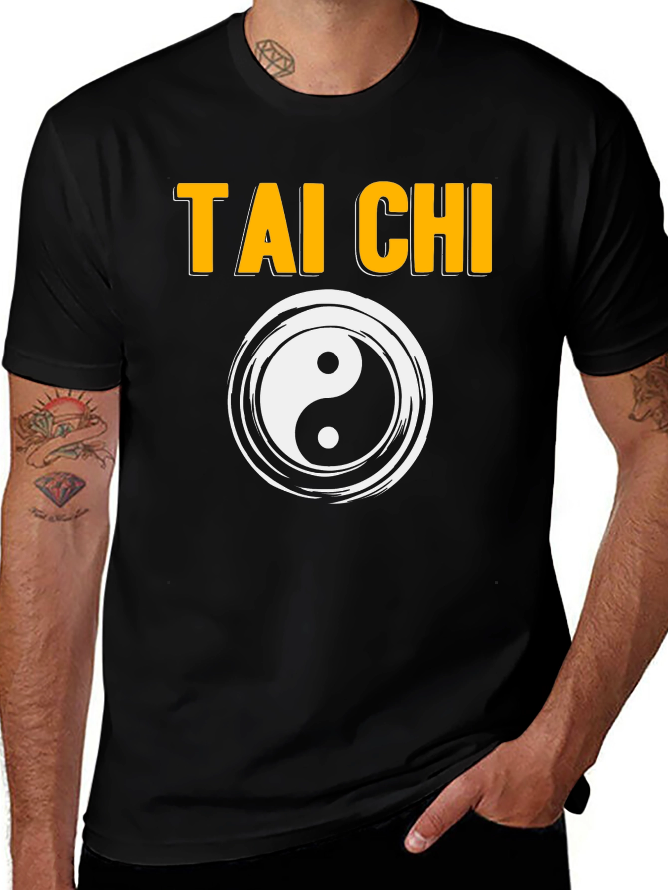 Tai Chi Symbol T-Shirt - Martial Arts Yin Yang Design