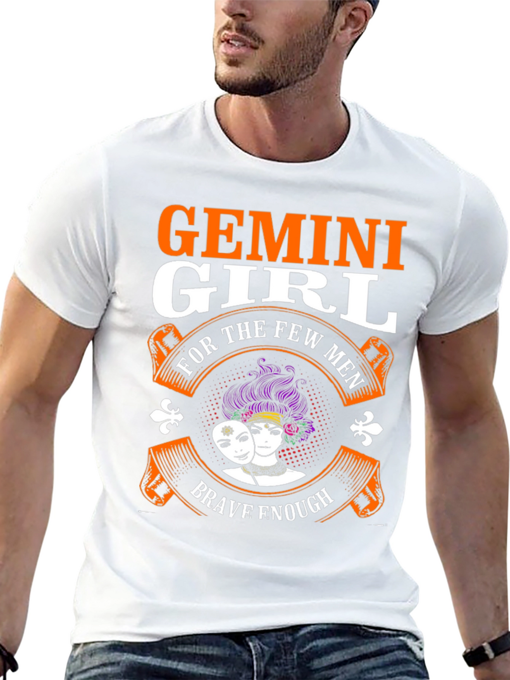 Gemini Girl T-Shirt: Brave Enough Design