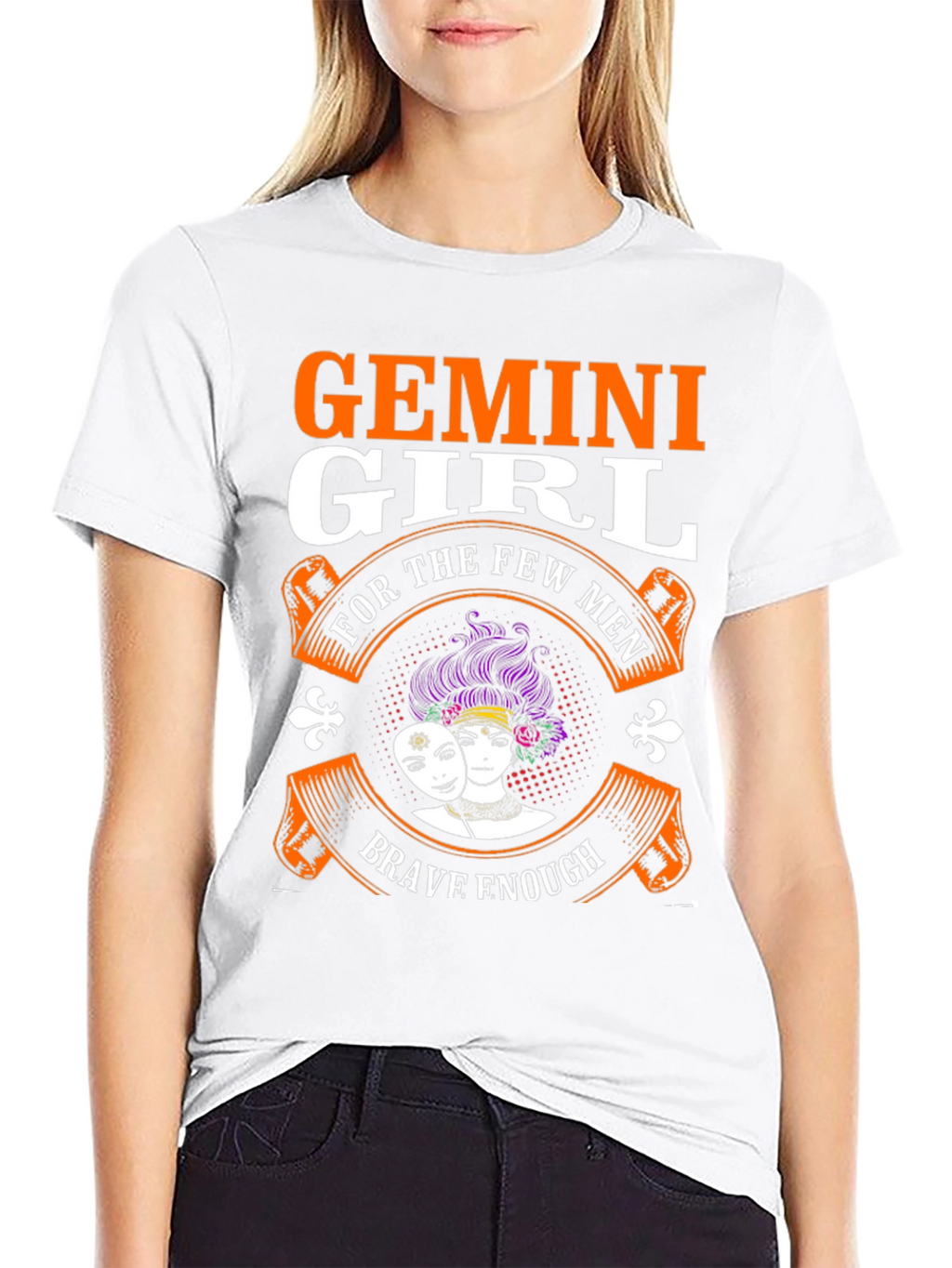 Gemini Girl T-Shirt: Brave Enough Design