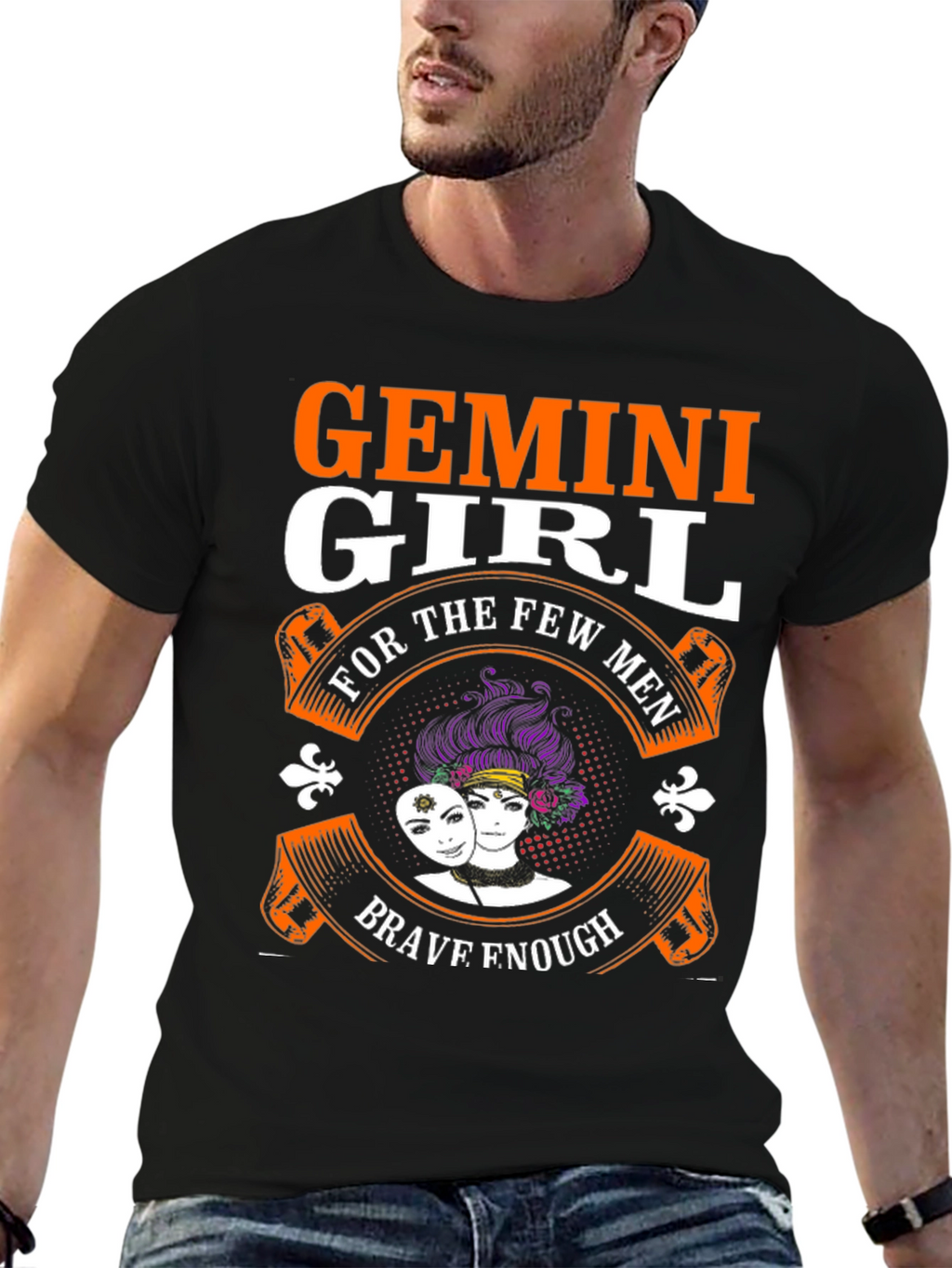 Gemini Girl T-Shirt: Brave Enough Design