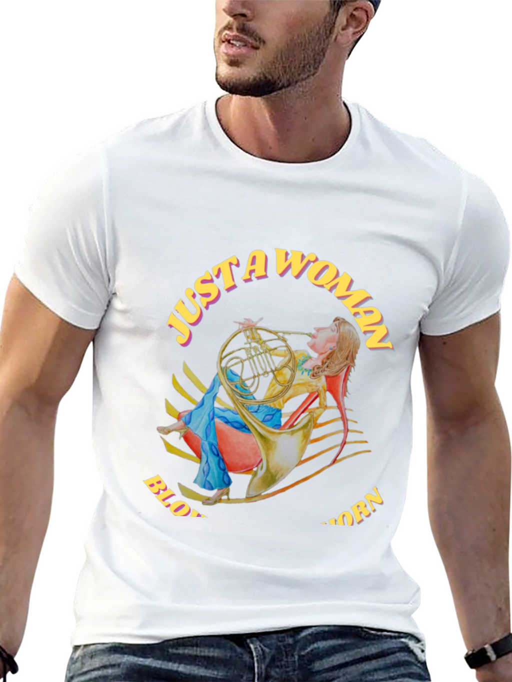 Just A Woman Blowing A Horn T-Shirt