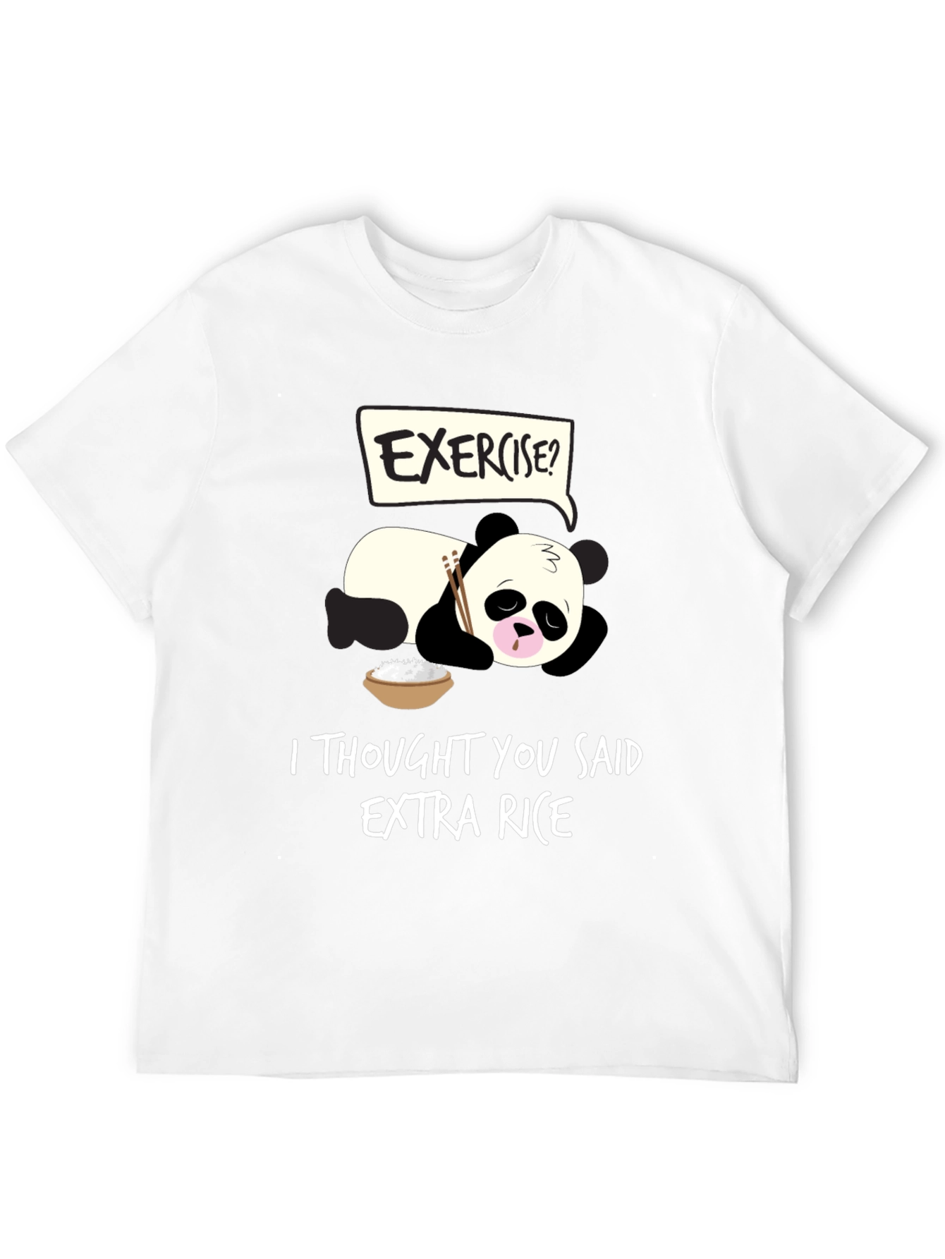Funny Panda Extra Rice T-Shirt