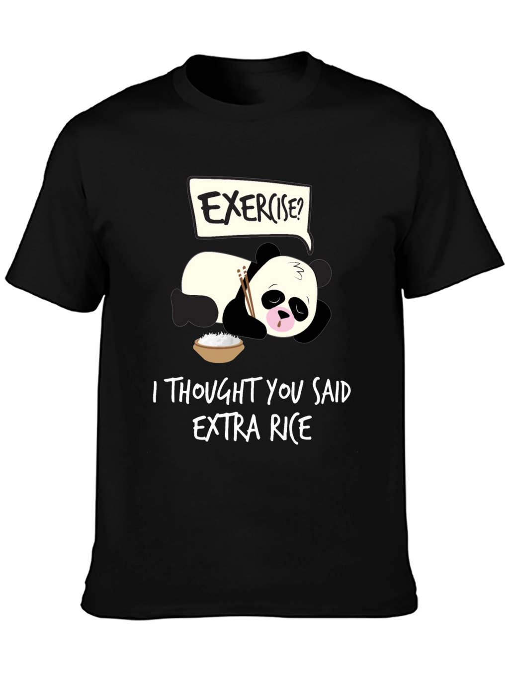Funny Panda Extra Rice T-Shirt