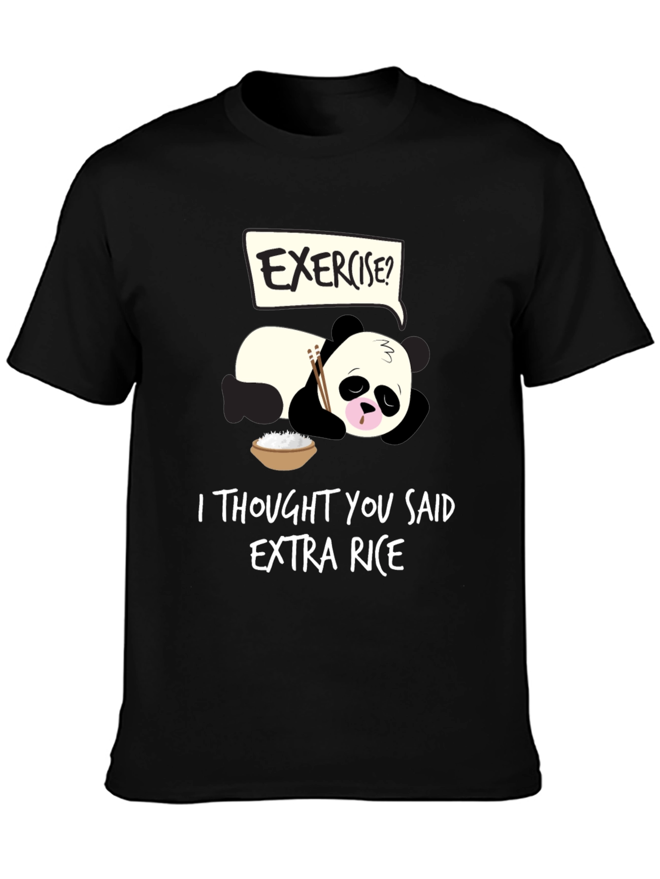 Funny Panda Extra Rice T-Shirt