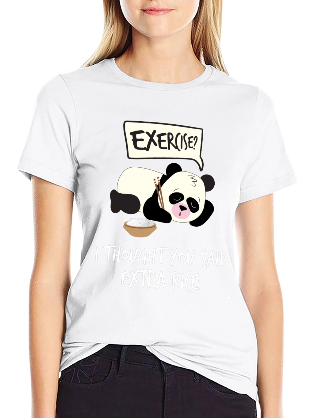 Funny Panda Extra Rice T-Shirt