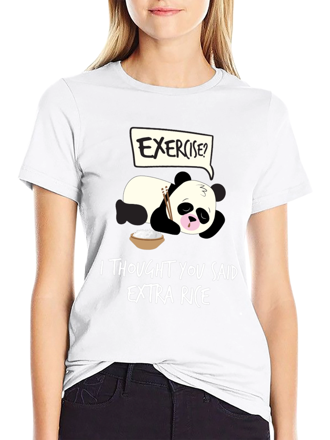Funny Panda Extra Rice T-Shirt