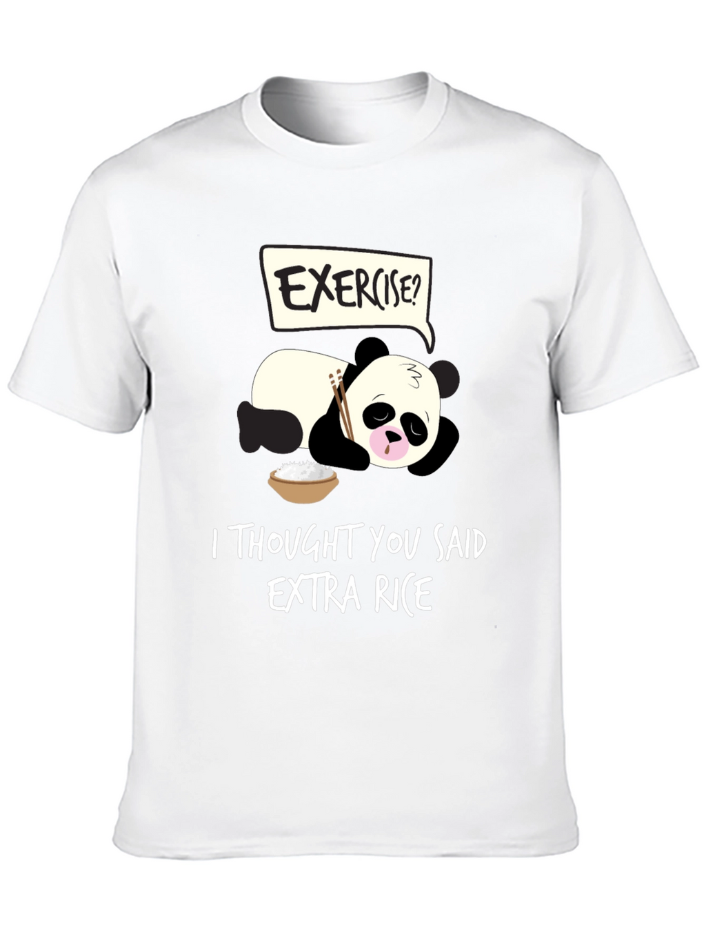 Funny Panda Extra Rice T-Shirt