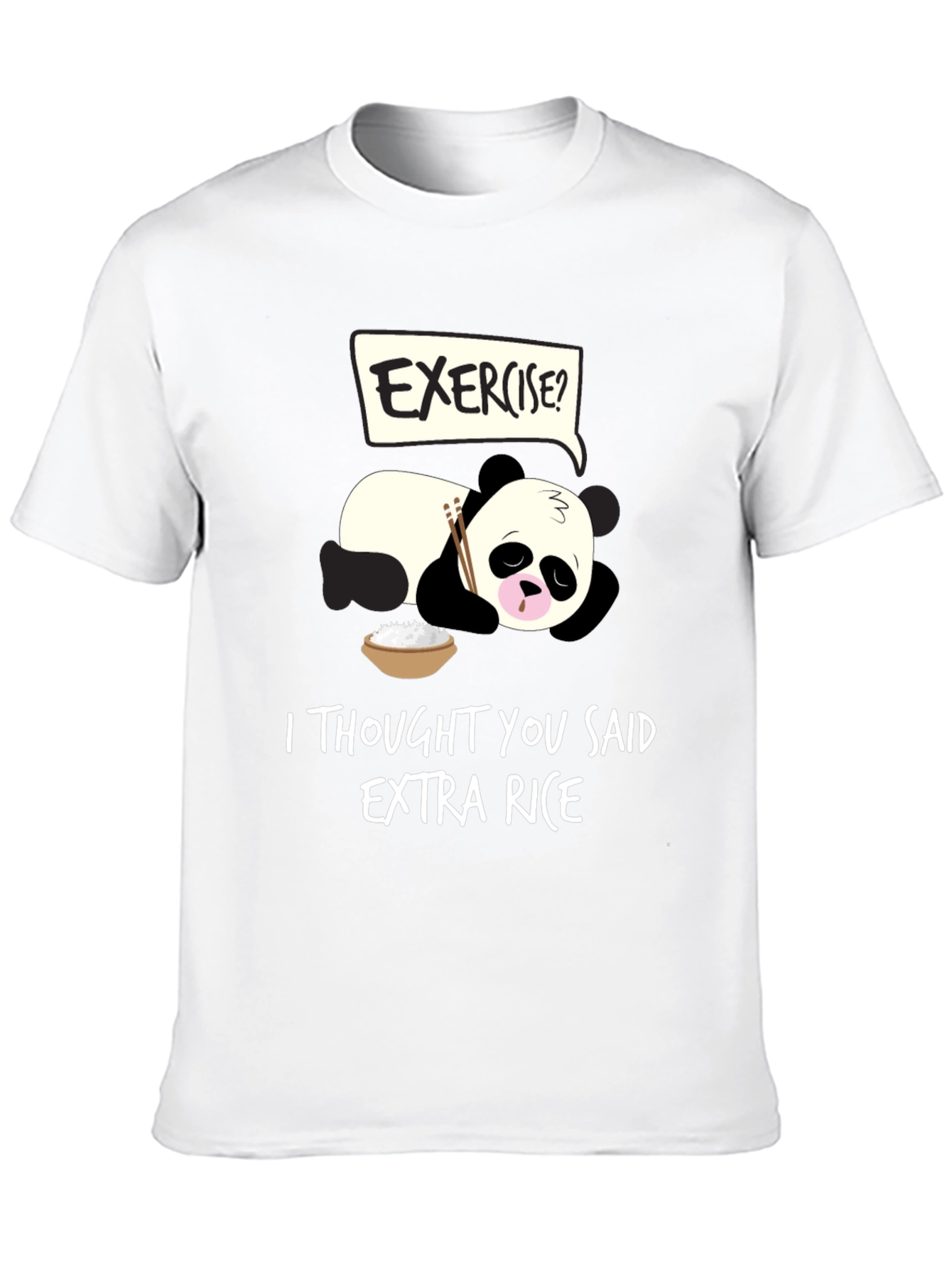 Funny Panda Extra Rice T-Shirt