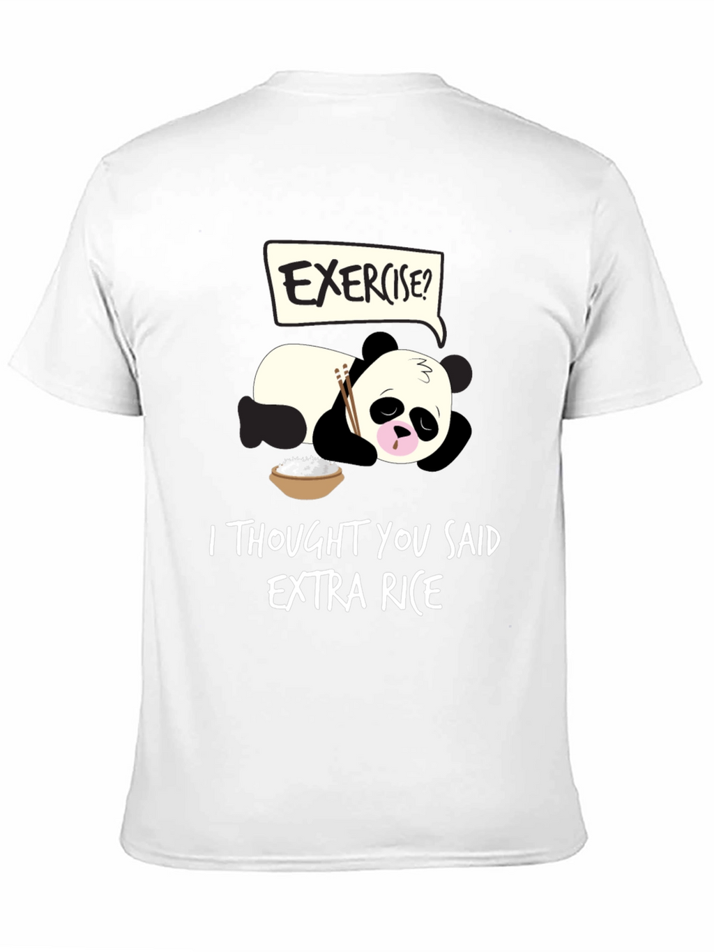 Funny Panda Extra Rice T-Shirt