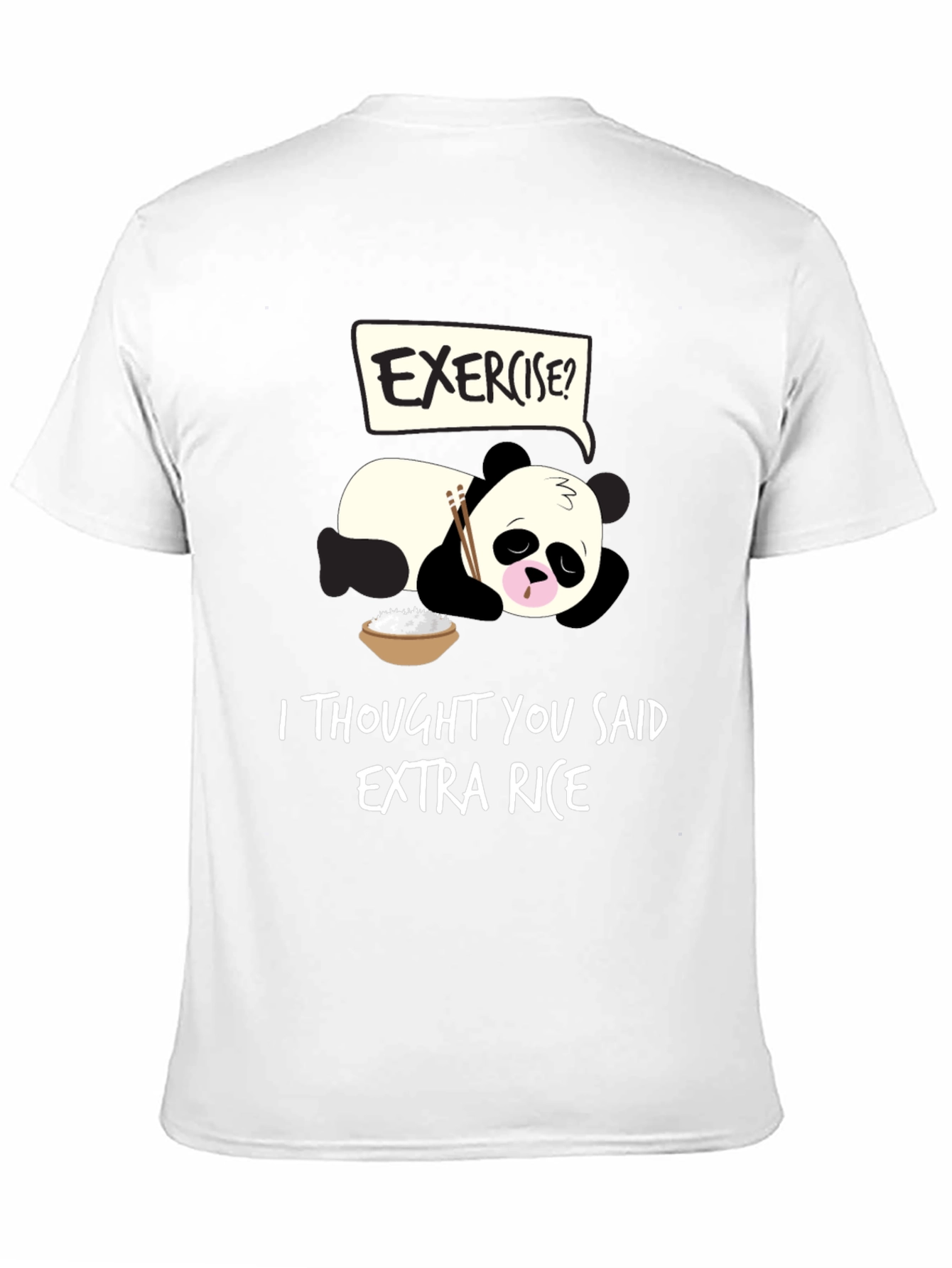 Funny Panda Extra Rice T-Shirt