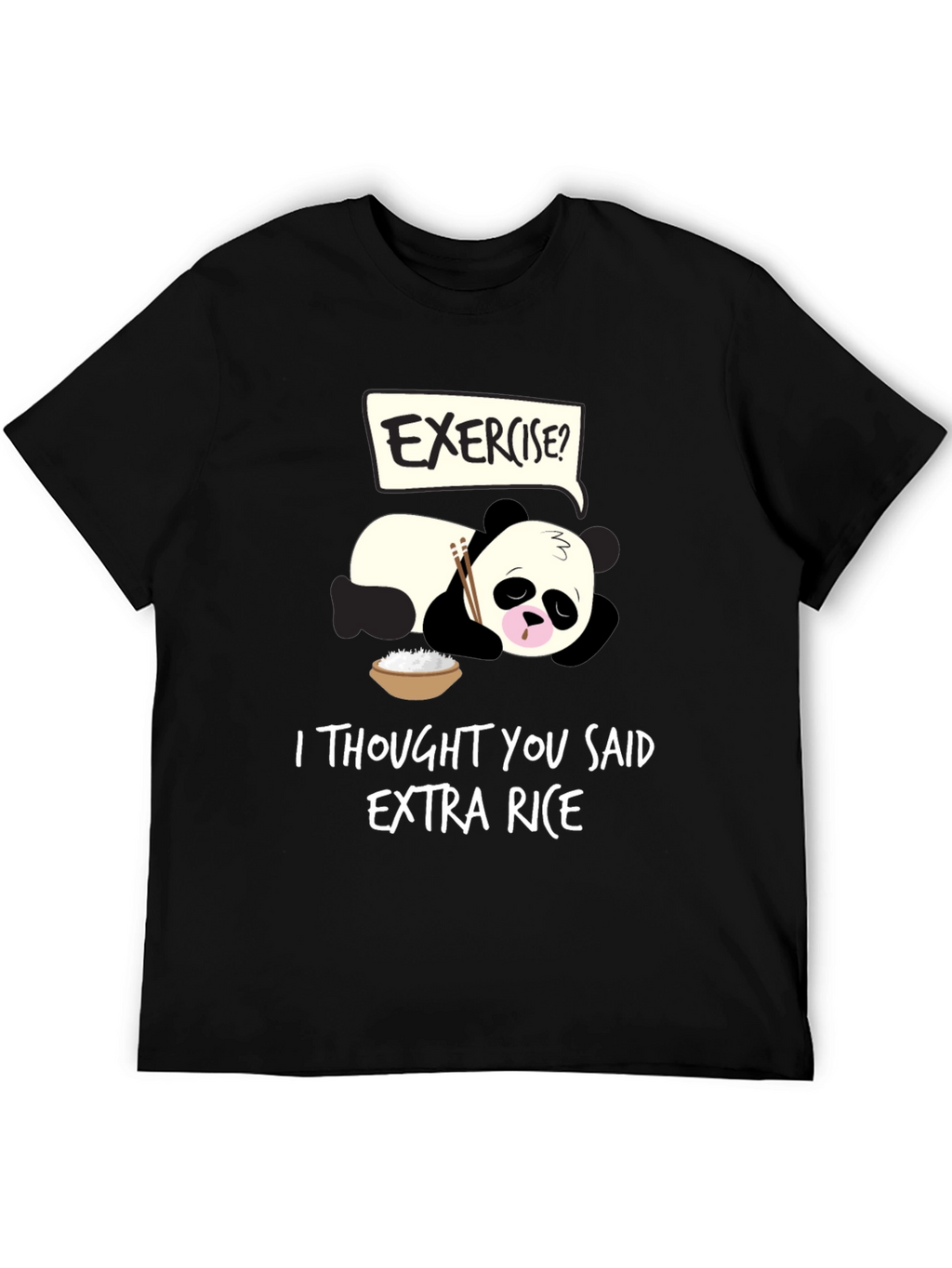 Funny Panda Extra Rice T-Shirt