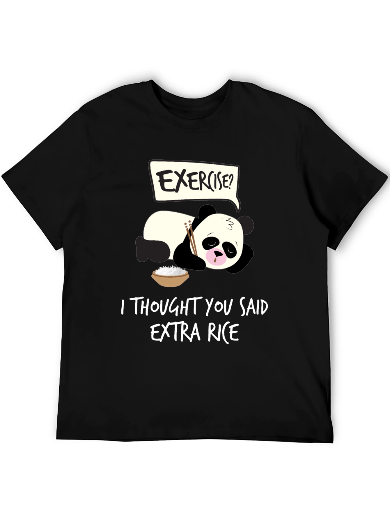 Funny Panda Extra Rice T-Shirt