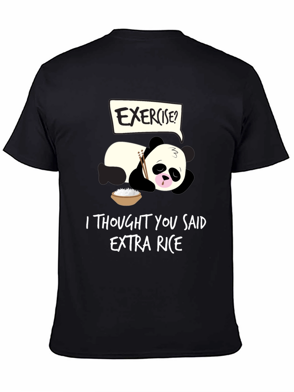 Funny Panda Extra Rice T-Shirt