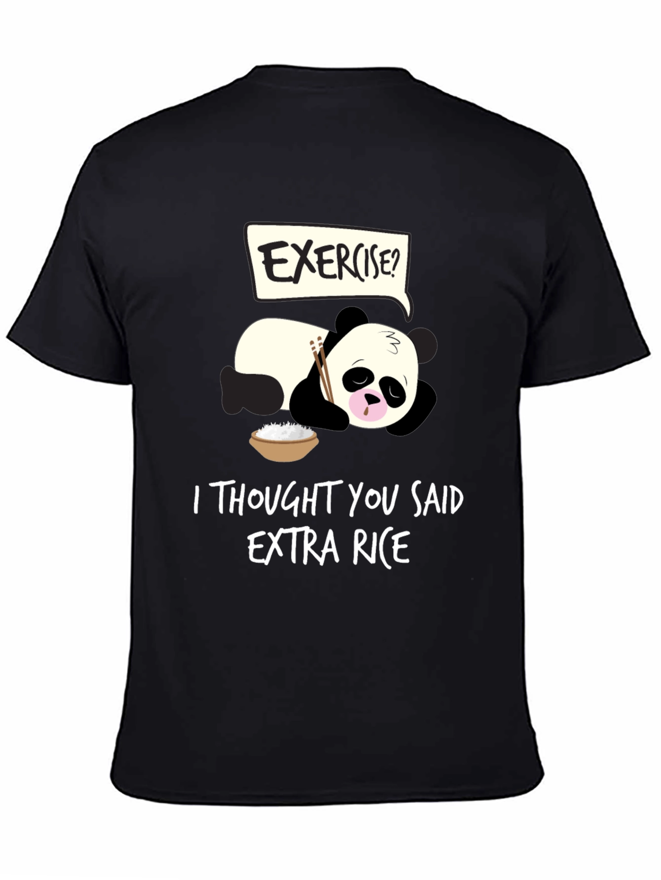 Funny Panda Extra Rice T-Shirt