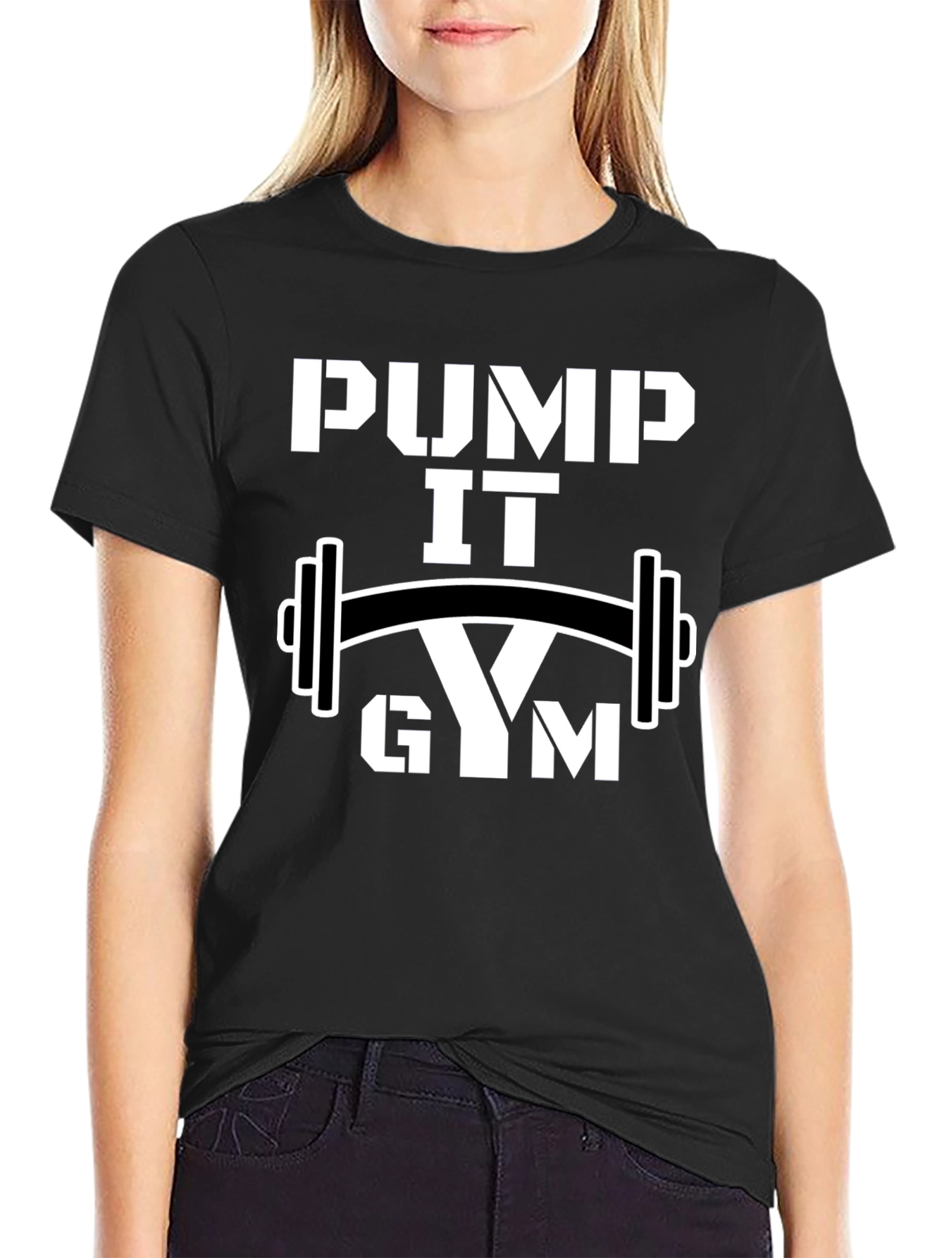 Pump It Gym Black T-Shirt