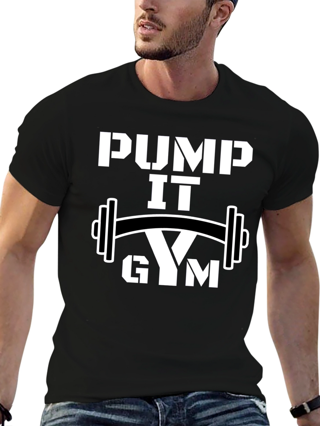 Pump It Gym Black T-Shirt
