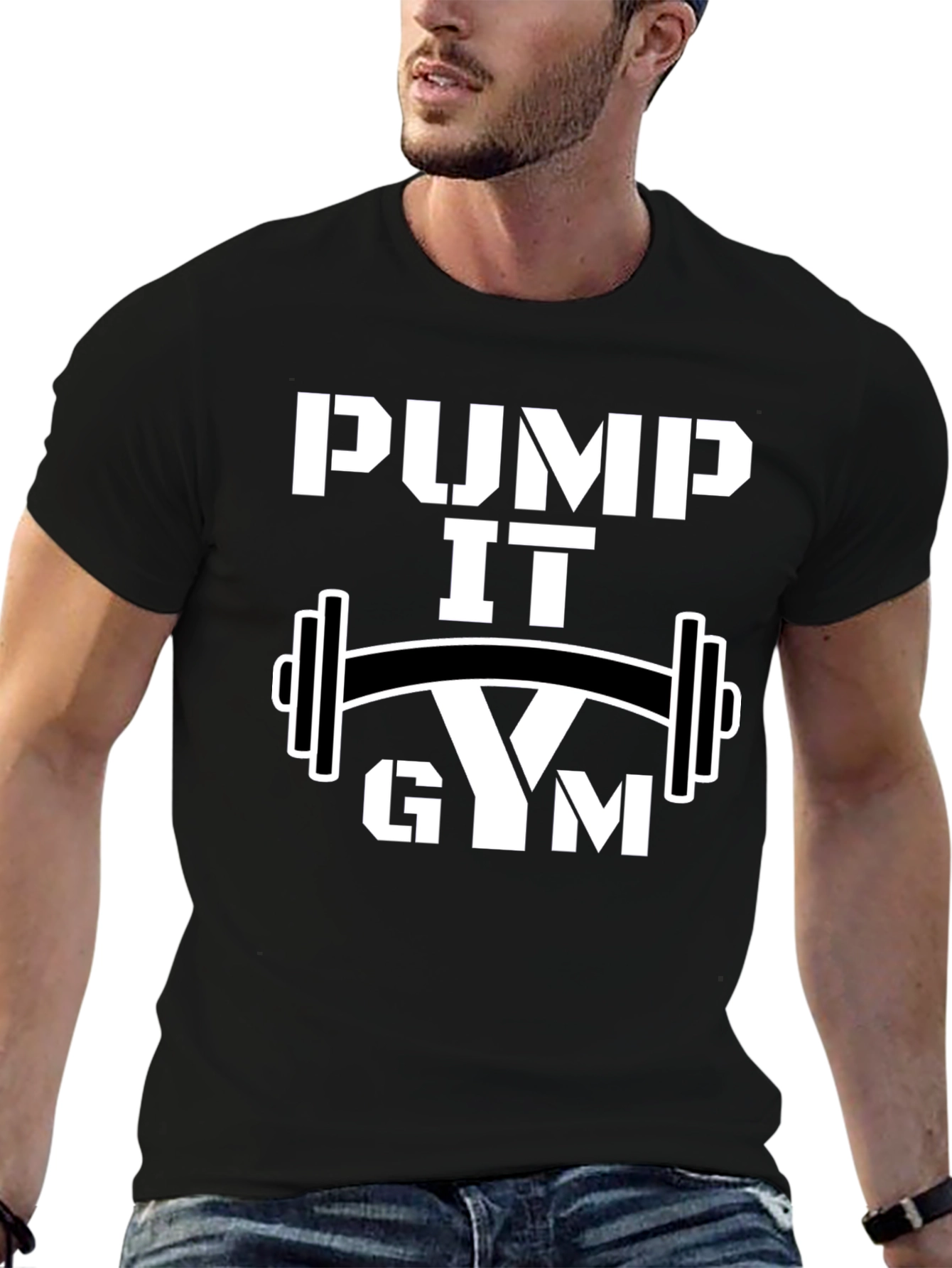 Pump It Gym Black T-Shirt